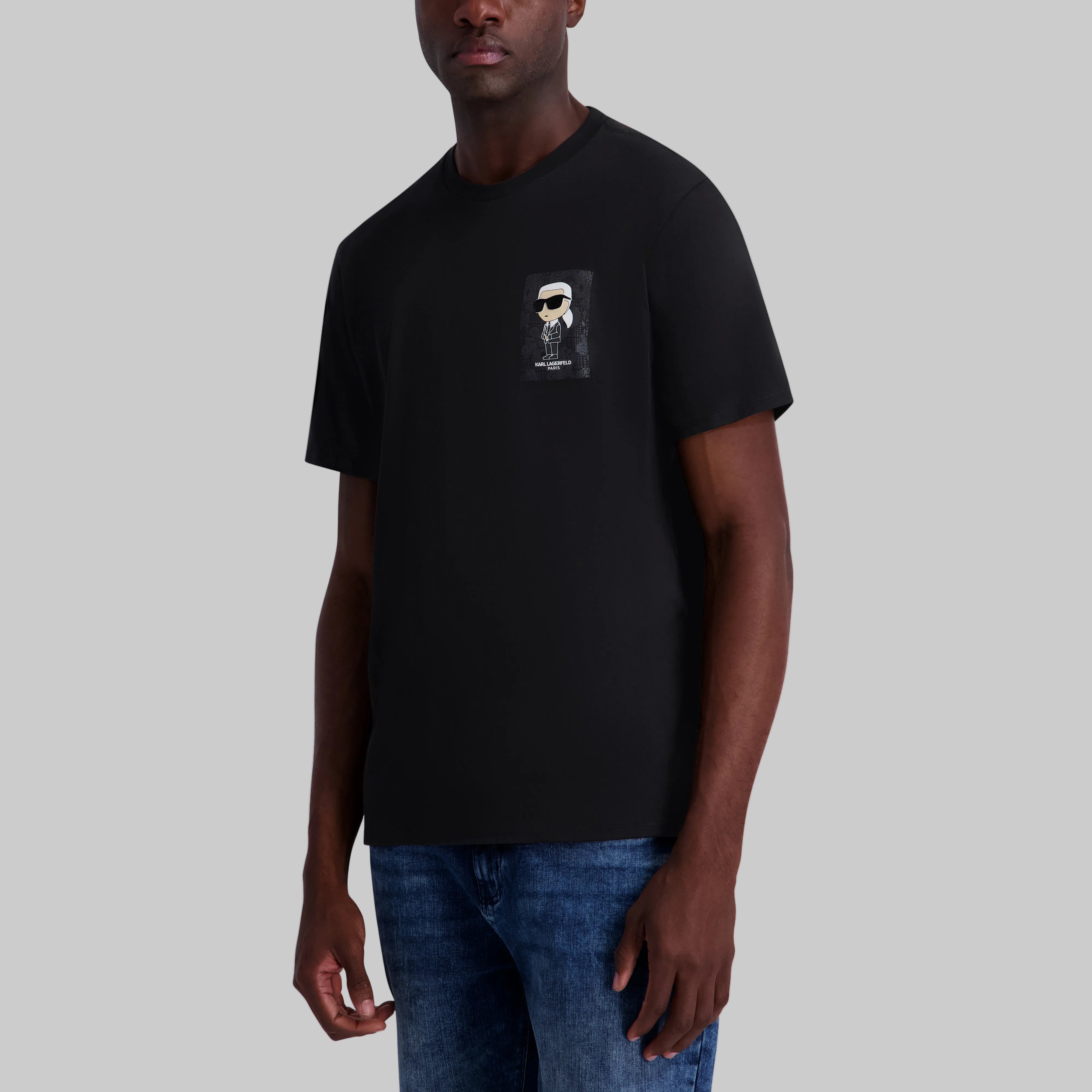 SMALL KARL PRINTED TILE TEE VIEW 3 | Men's Clothing