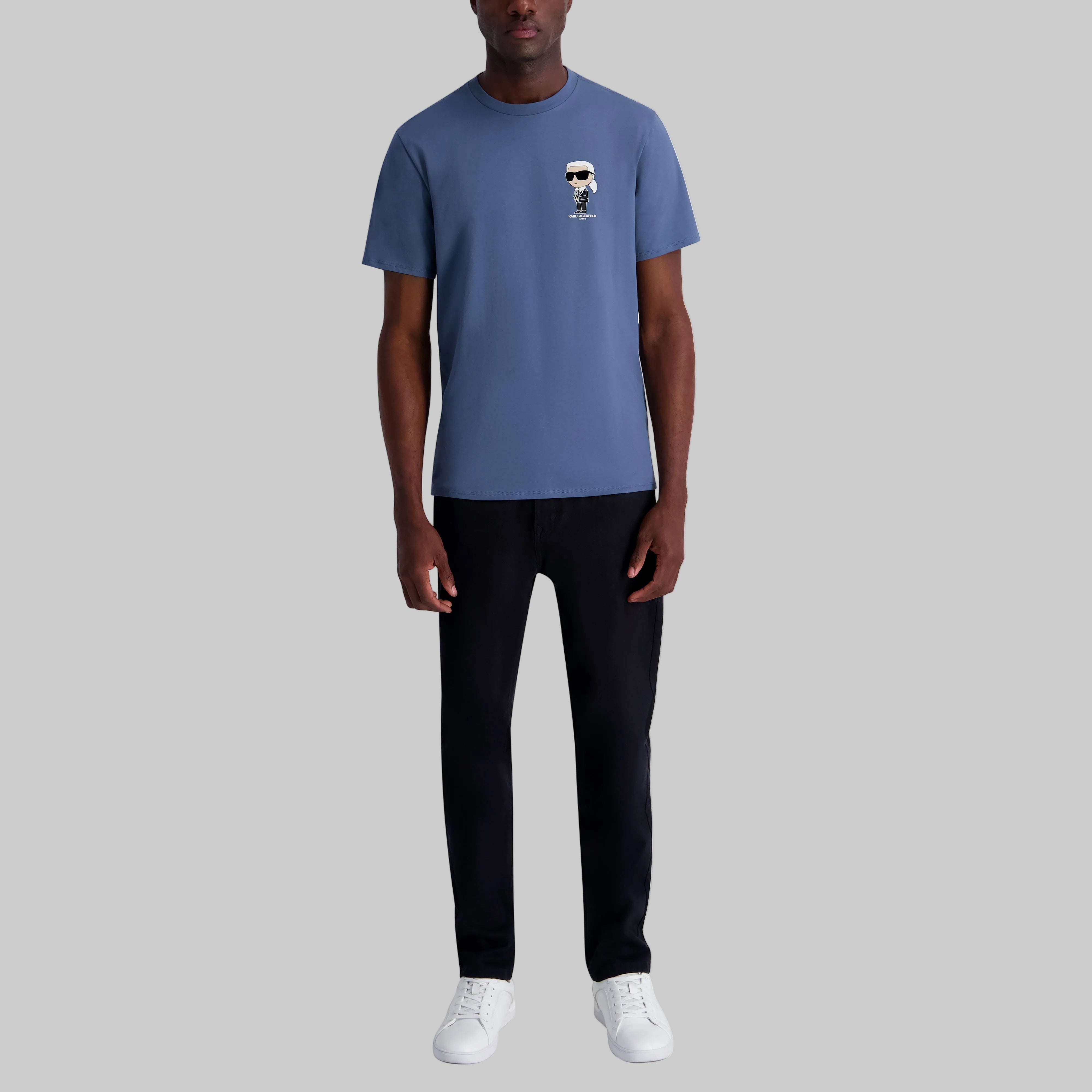 SMALL KARL WITH GLASSES TEE VIEW 4 | Men's Tees & Polos