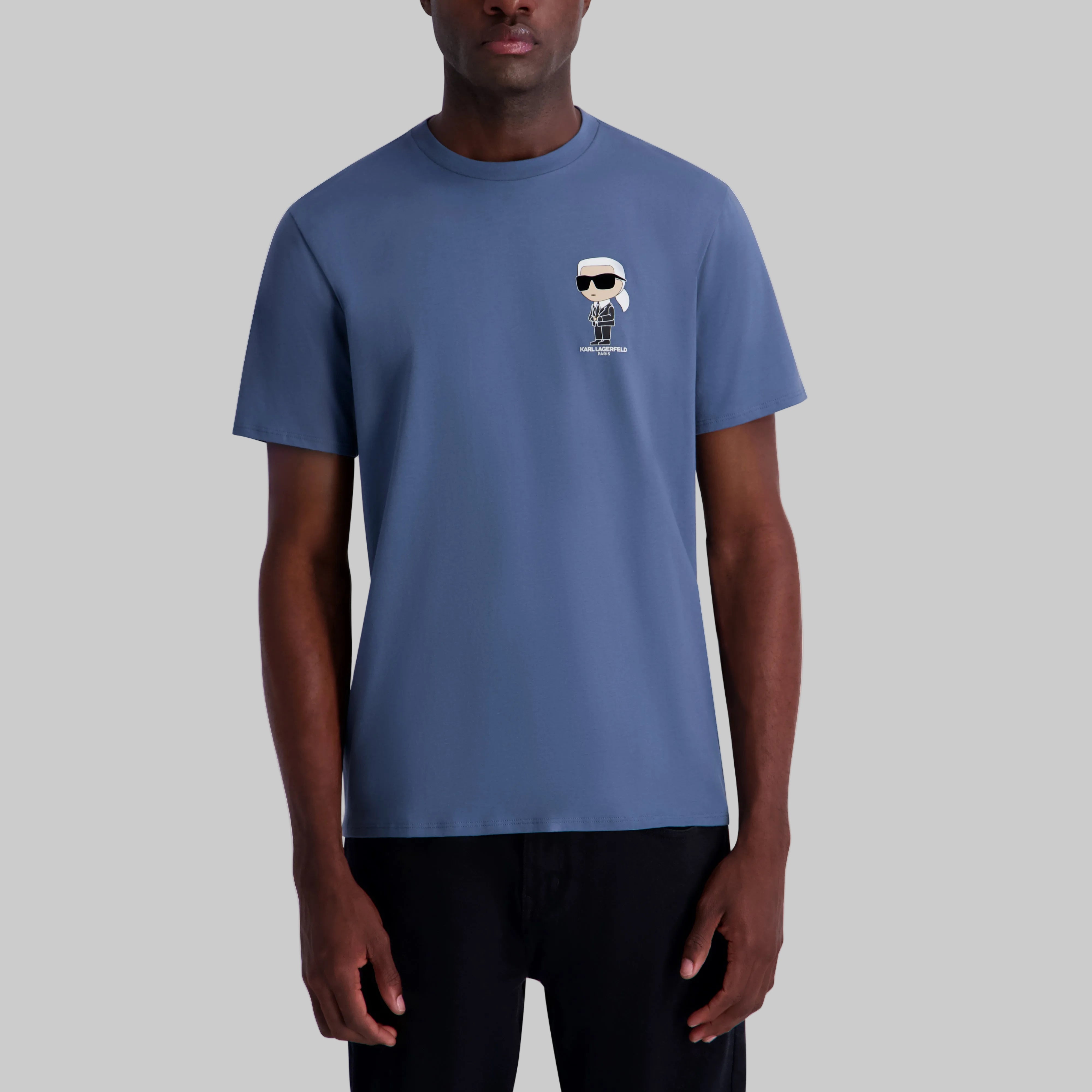 SMALL KARL WITH GLASSES TEE View 1 | Men's Tees & Polos