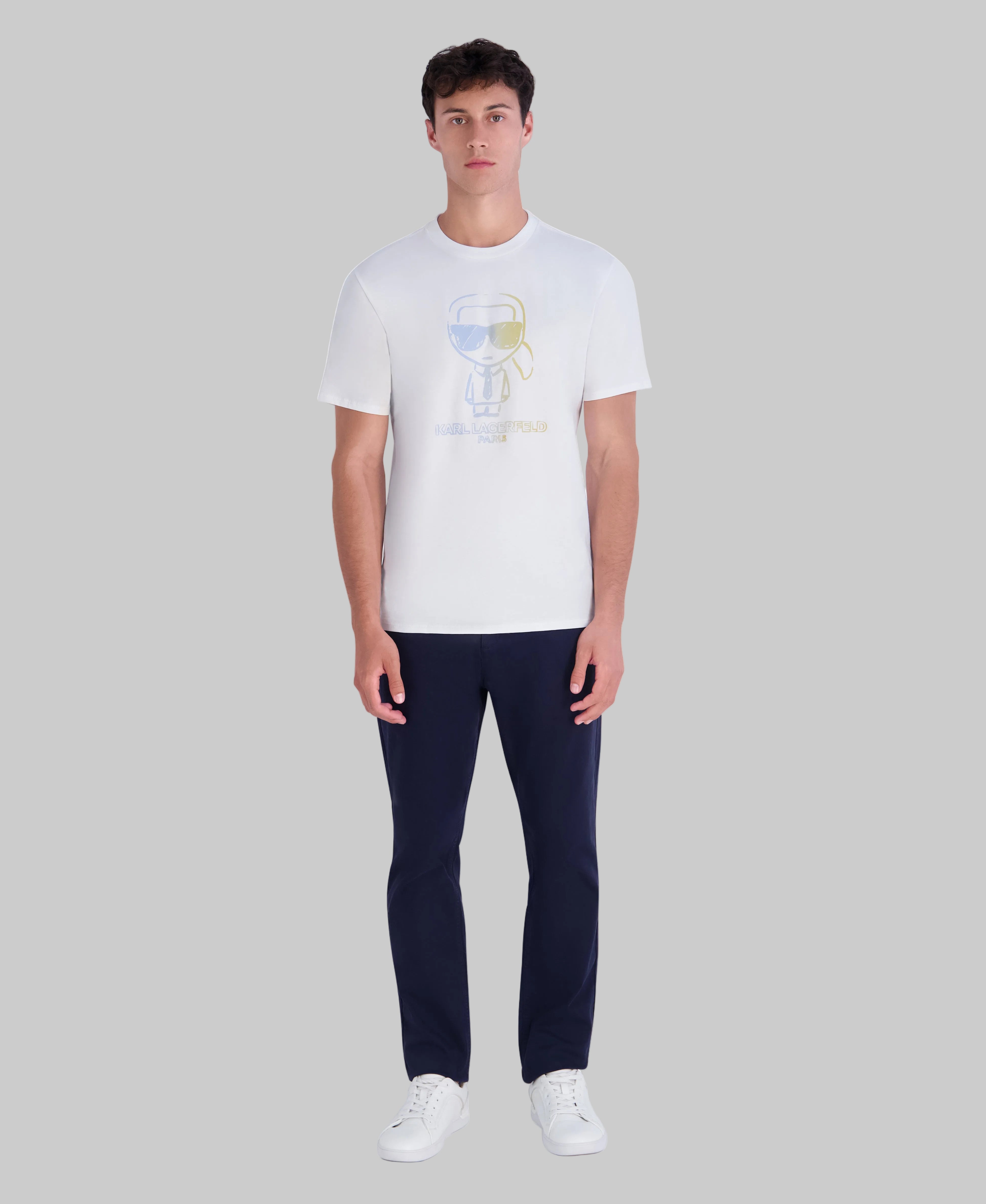 KARL MULTI COLOR OUTLINE TEE VIEW 4