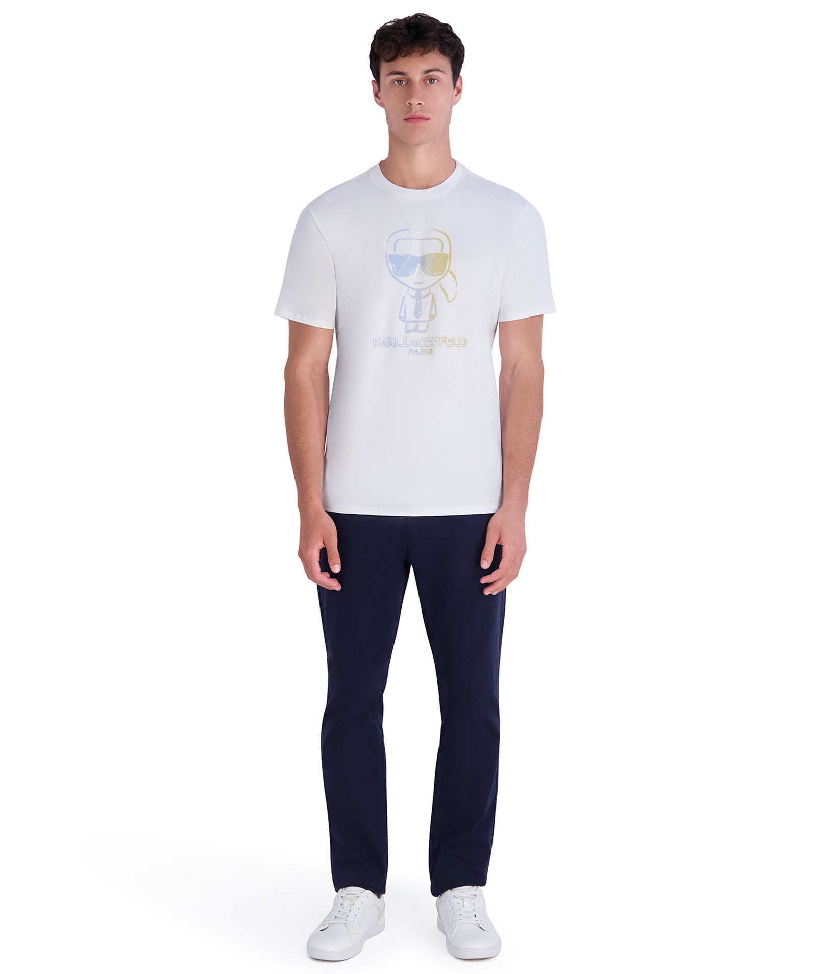 KARL MULTI COLOR OUTLINE TEE VIEW 4 | Men's Clothing
