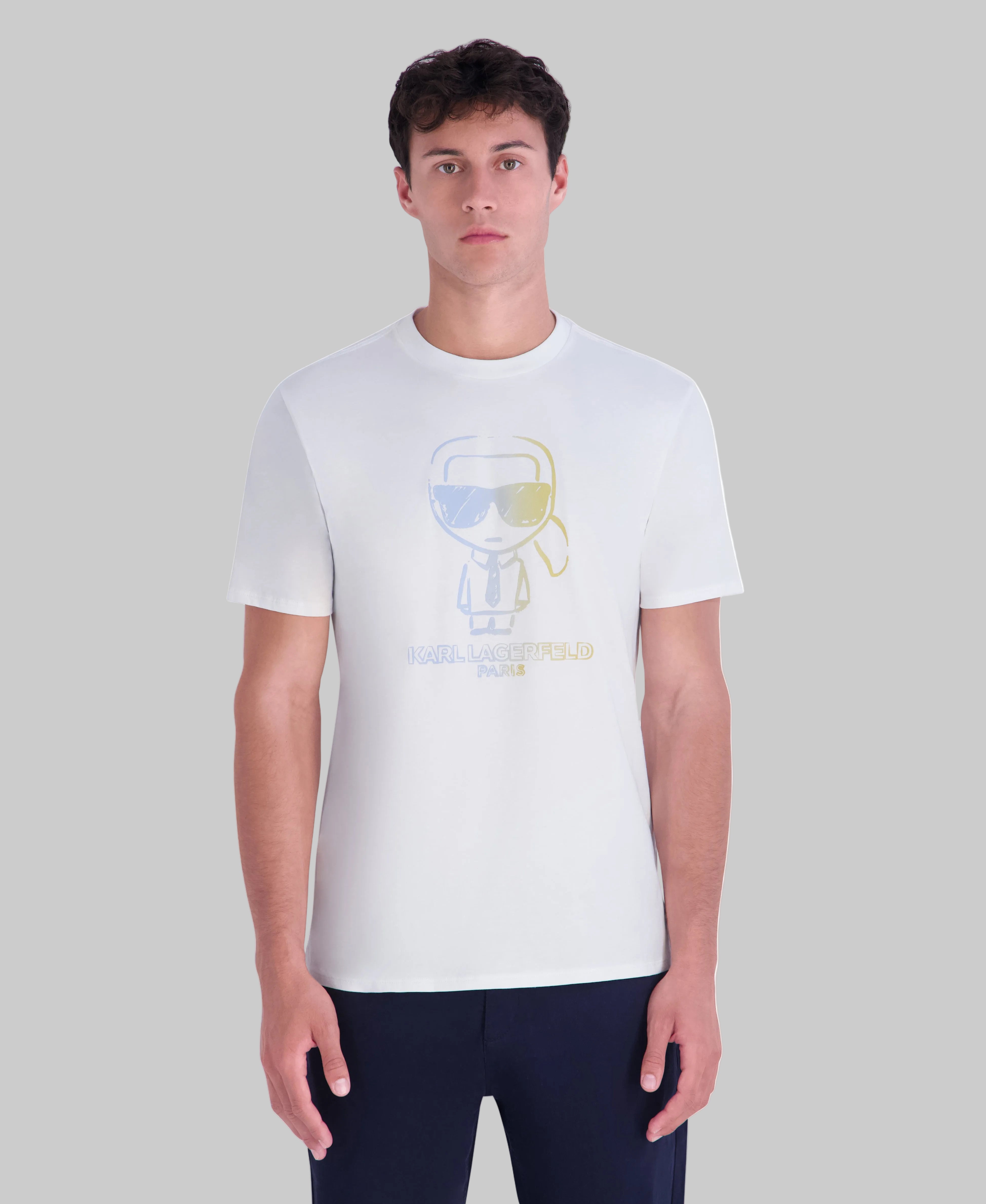 KARL MULTI COLOR OUTLINE TEE VIEW 1