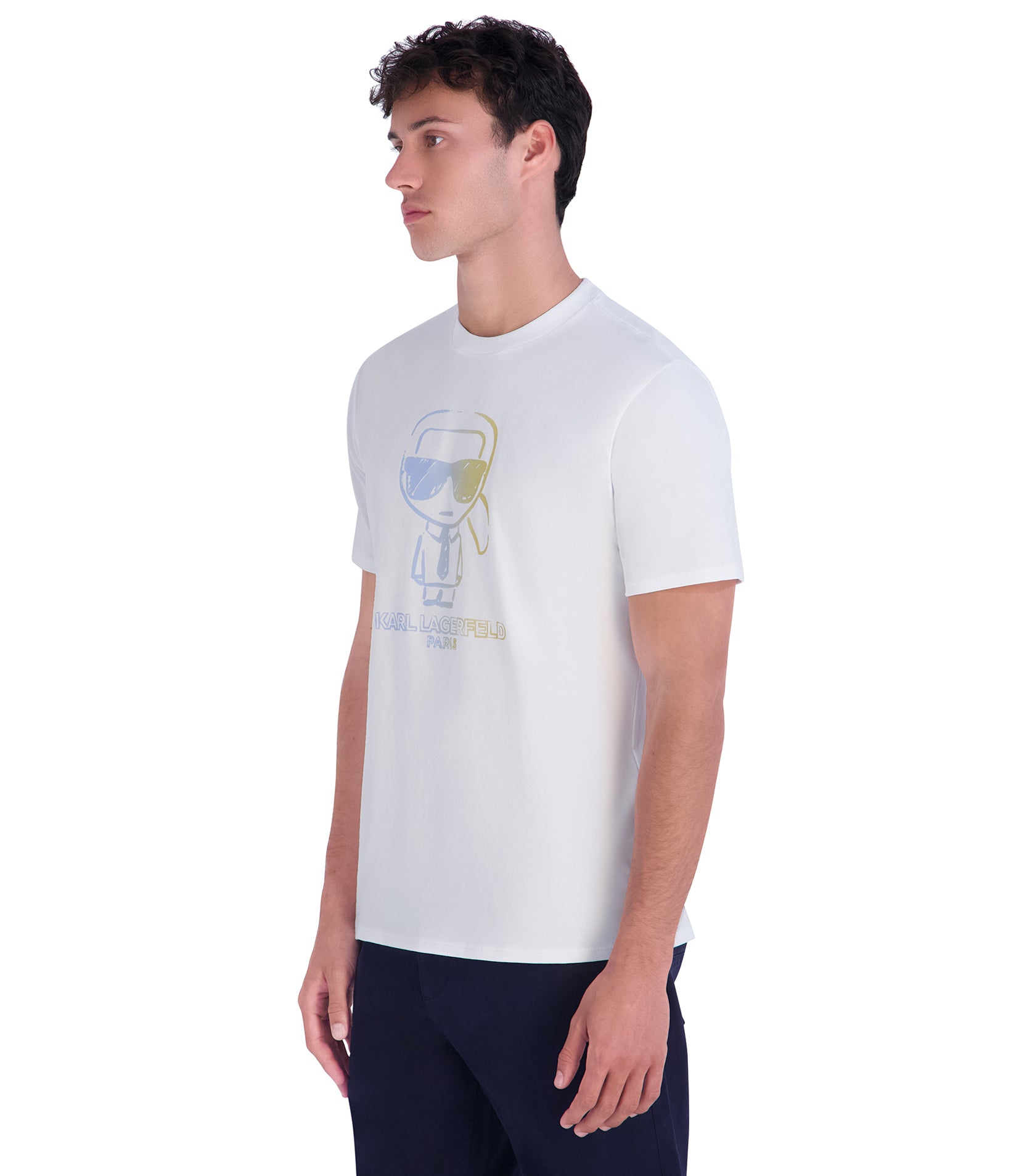 KARL MULTI COLOR OUTLINE TEE VIEW 3 | Men's Clothing
