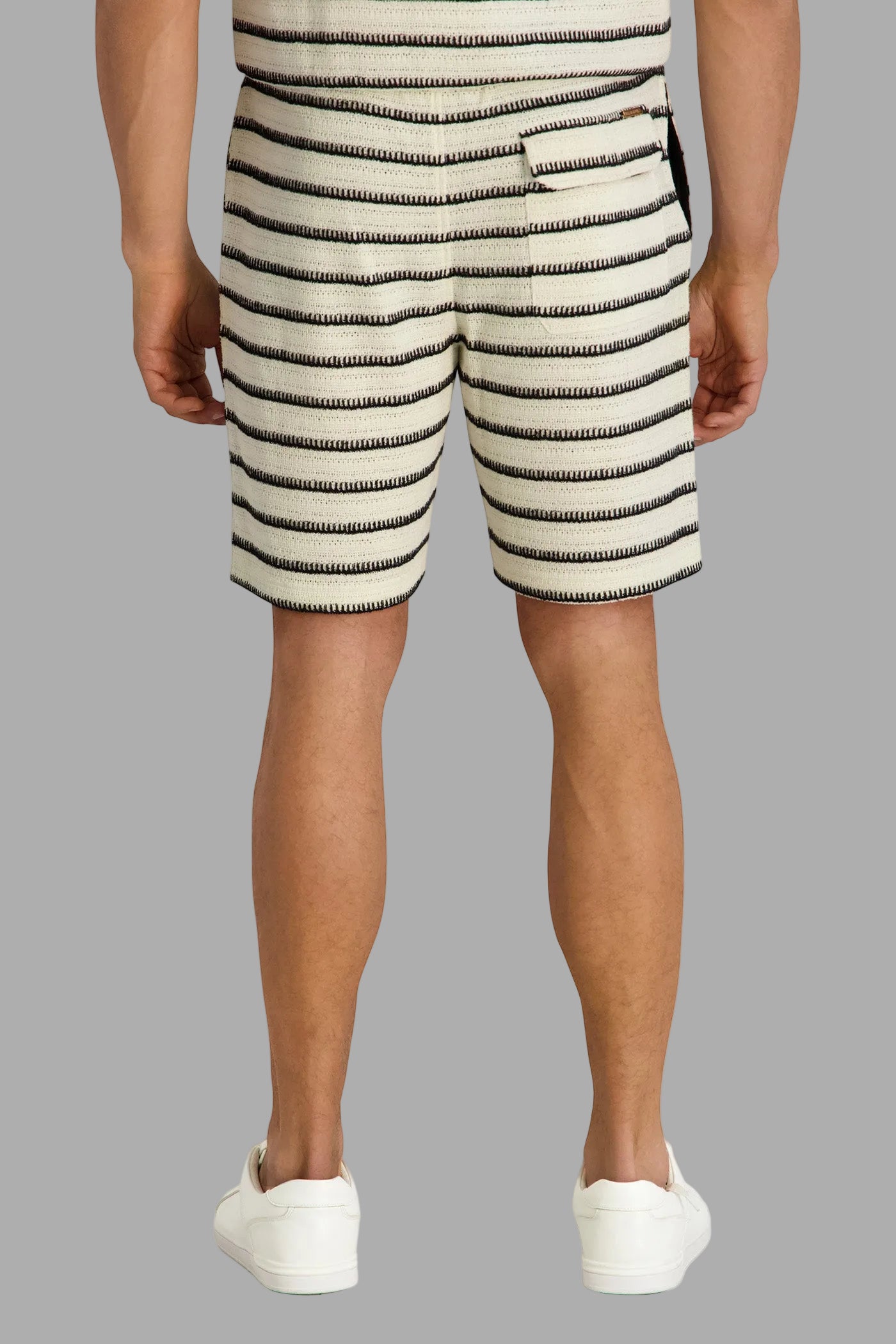 TEXTURED STRIPE KNIT SHORT VIEW 4 | Men's Clothing