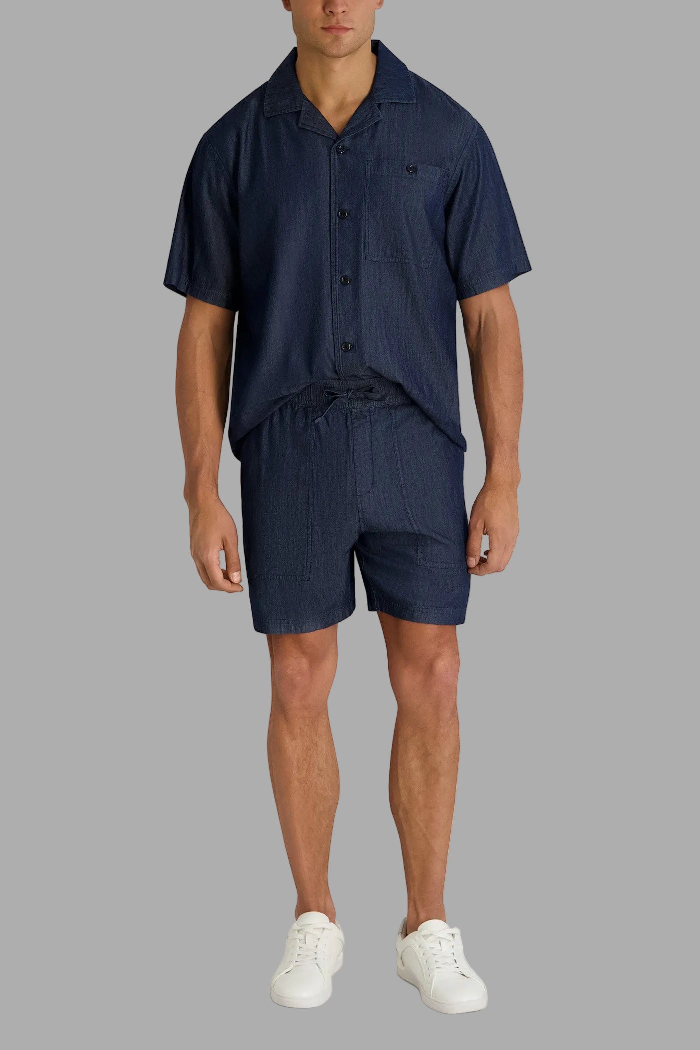 DENIM DAWSTRING SHORT VIEW 4