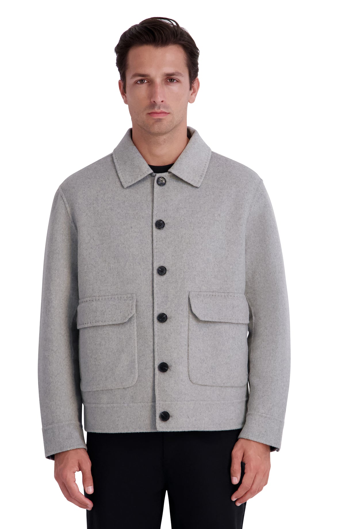 WOOL BLEND SHIRT JACKET View 2 | Men's Clothing