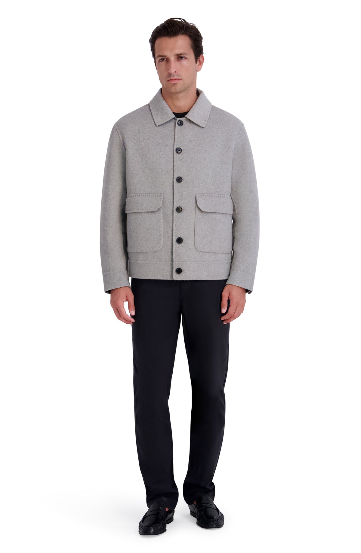 WOOL BLEND SHIRT JACKET VIEW 5 | Men's Clothing
