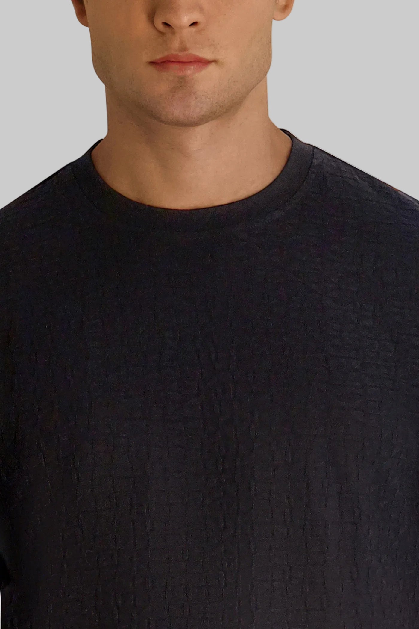 SHORT SLEEVE TEXTURED KNIT TOP VIEW 5 | Men's Clothing