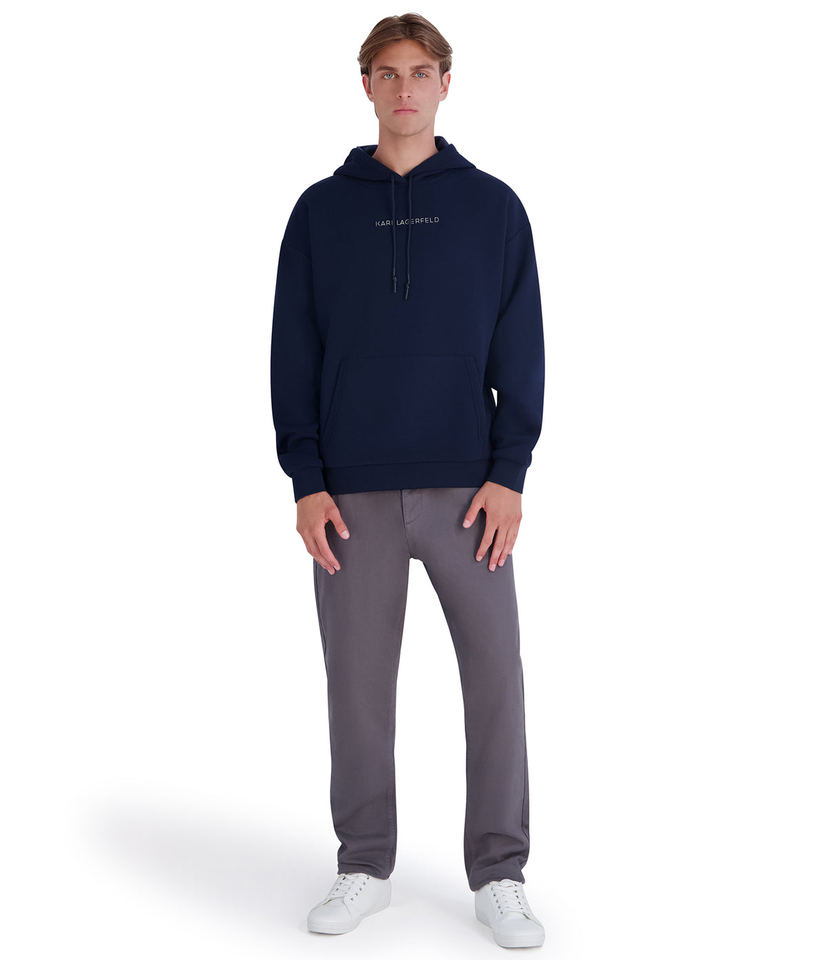 LOGO FLEECE HOODIE VIEW 4
