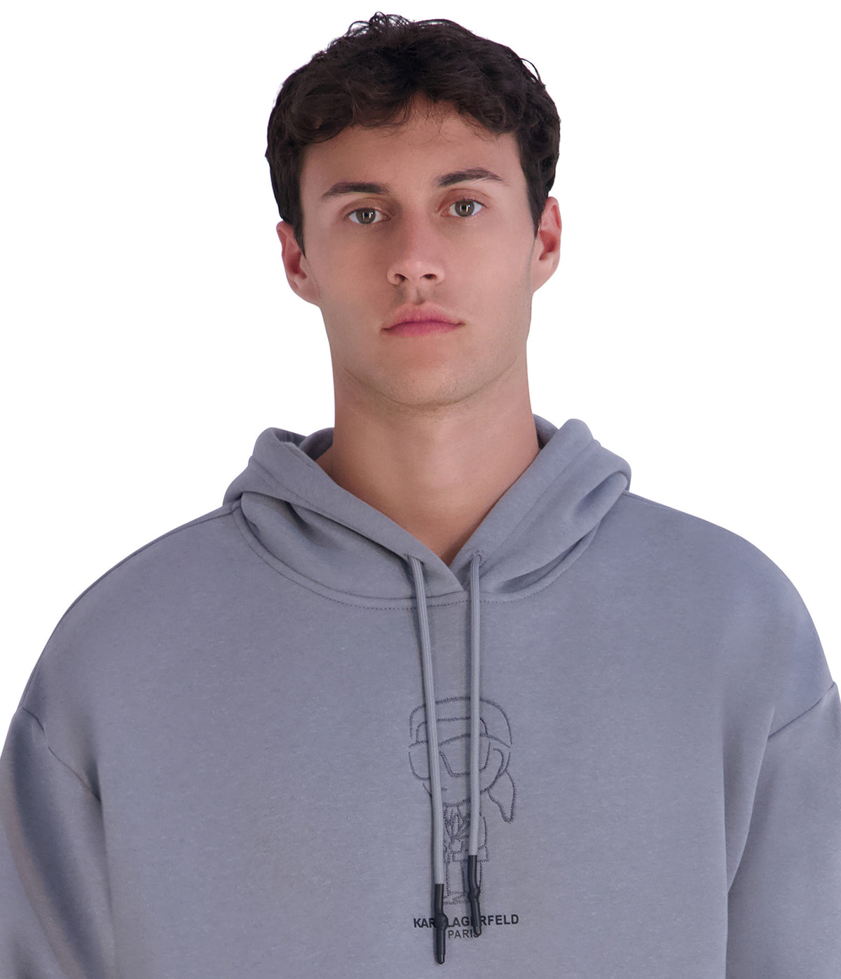 FLEECE KARL LOGO HOODIE VIEW 5