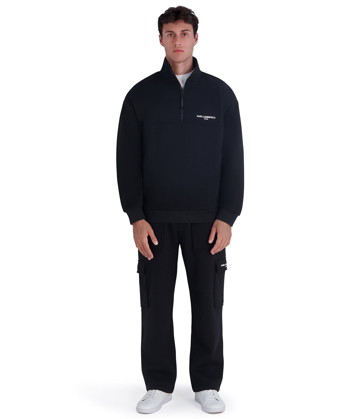MOCK NECK FLEECE HALF ZIP VIEW 4