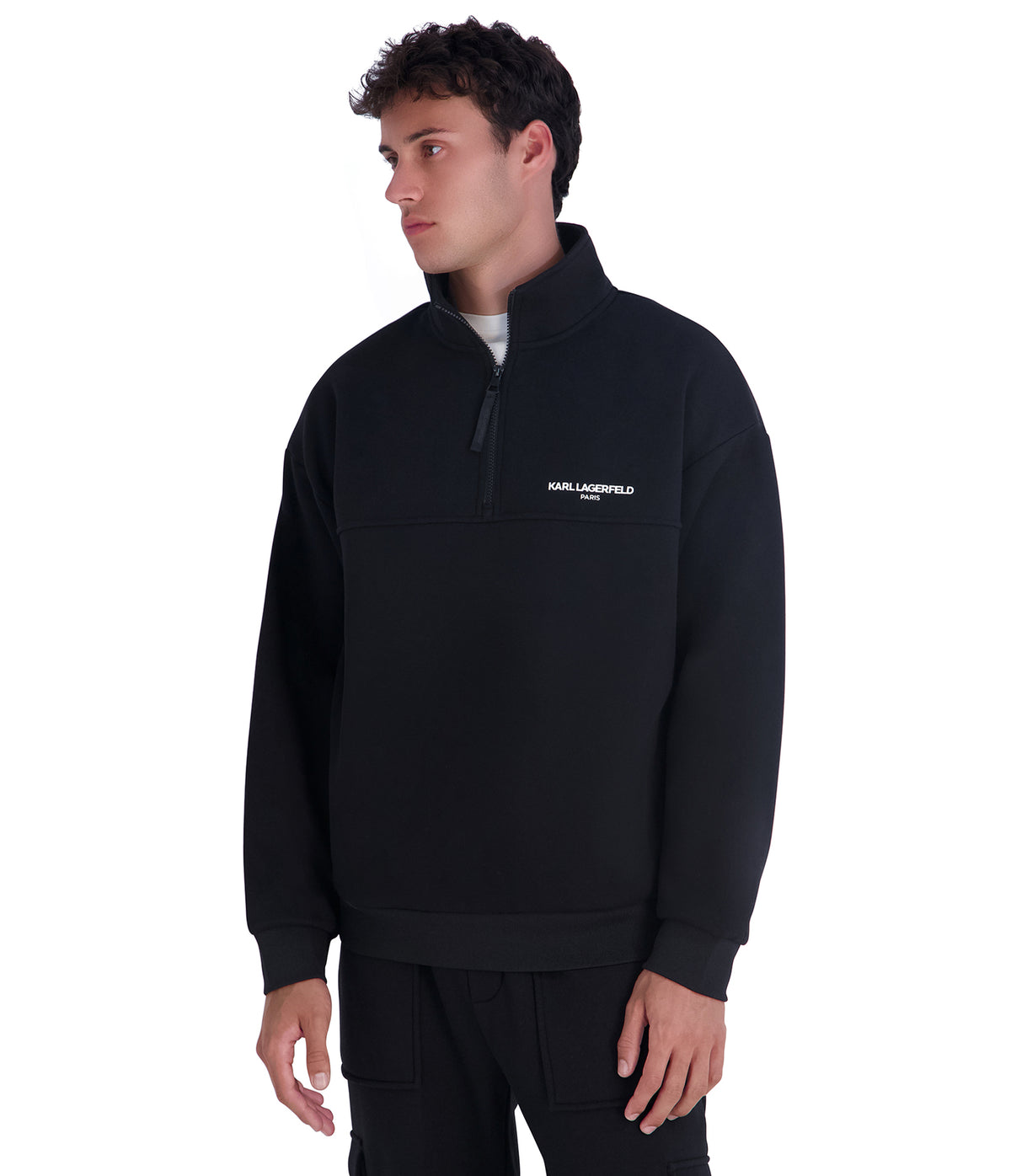 MOCK NECK FLEECE HALF ZIP VIEW 3