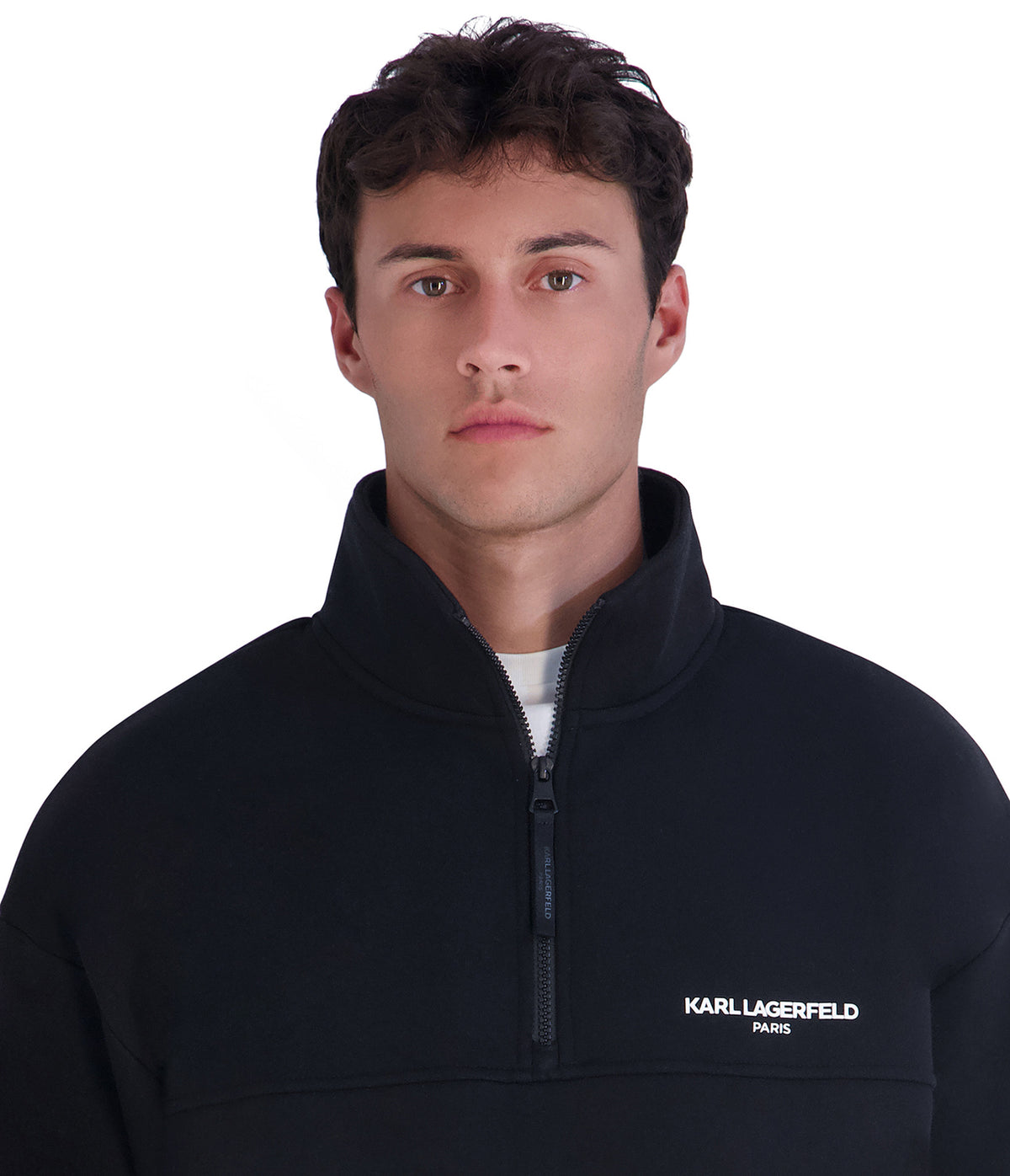 MOCK NECK FLEECE HALF ZIP VIEW 5