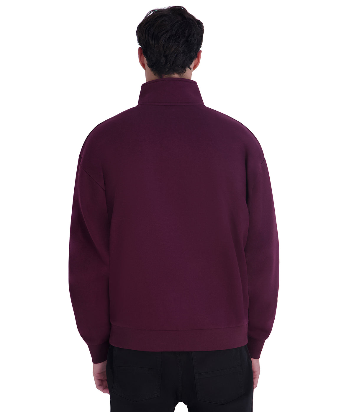 FLEECE LOGO 1/4-ZIP SWEATER VIEW 2