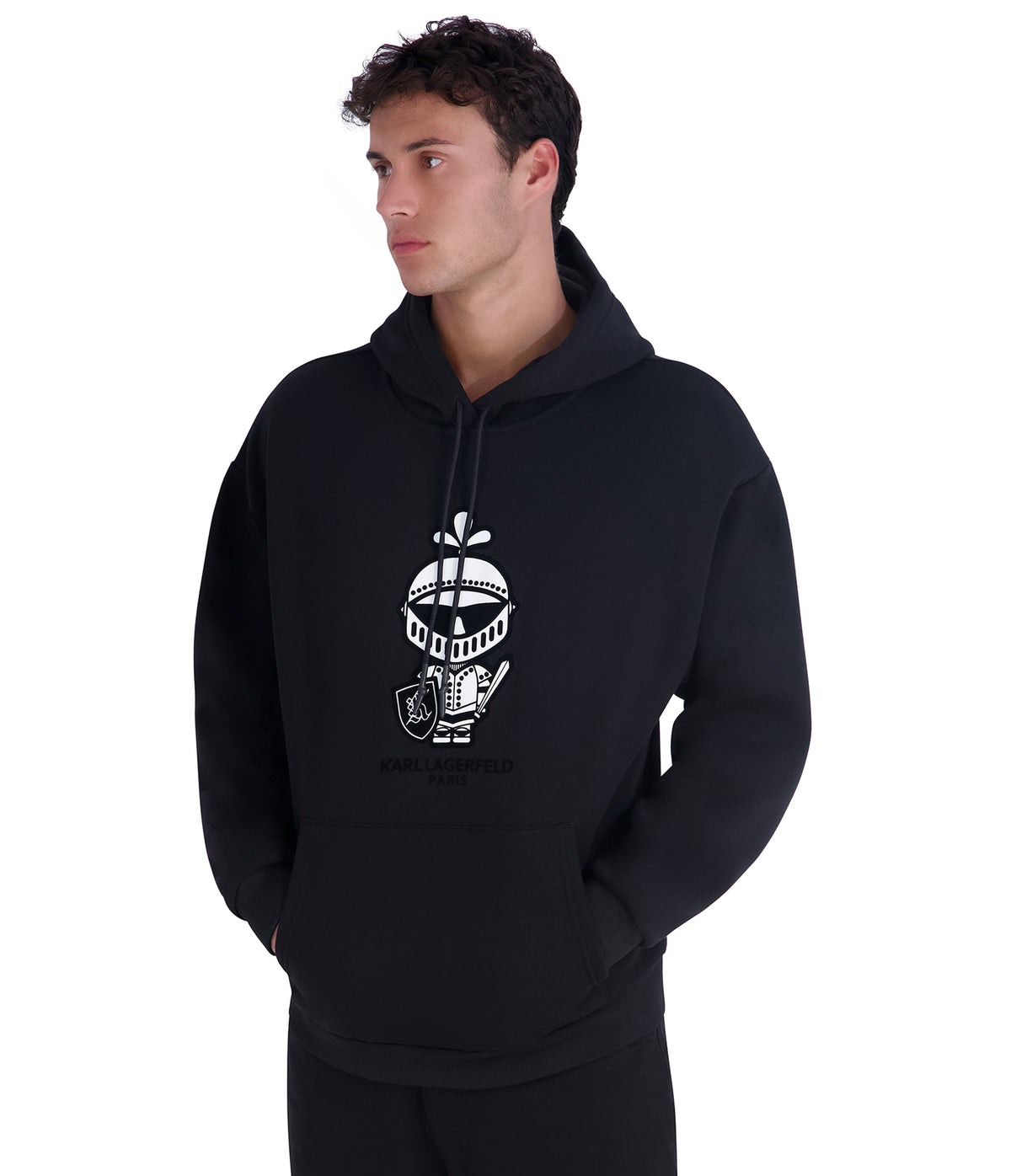 AMOUR KARL FLEECE HOODIE VIEW 3