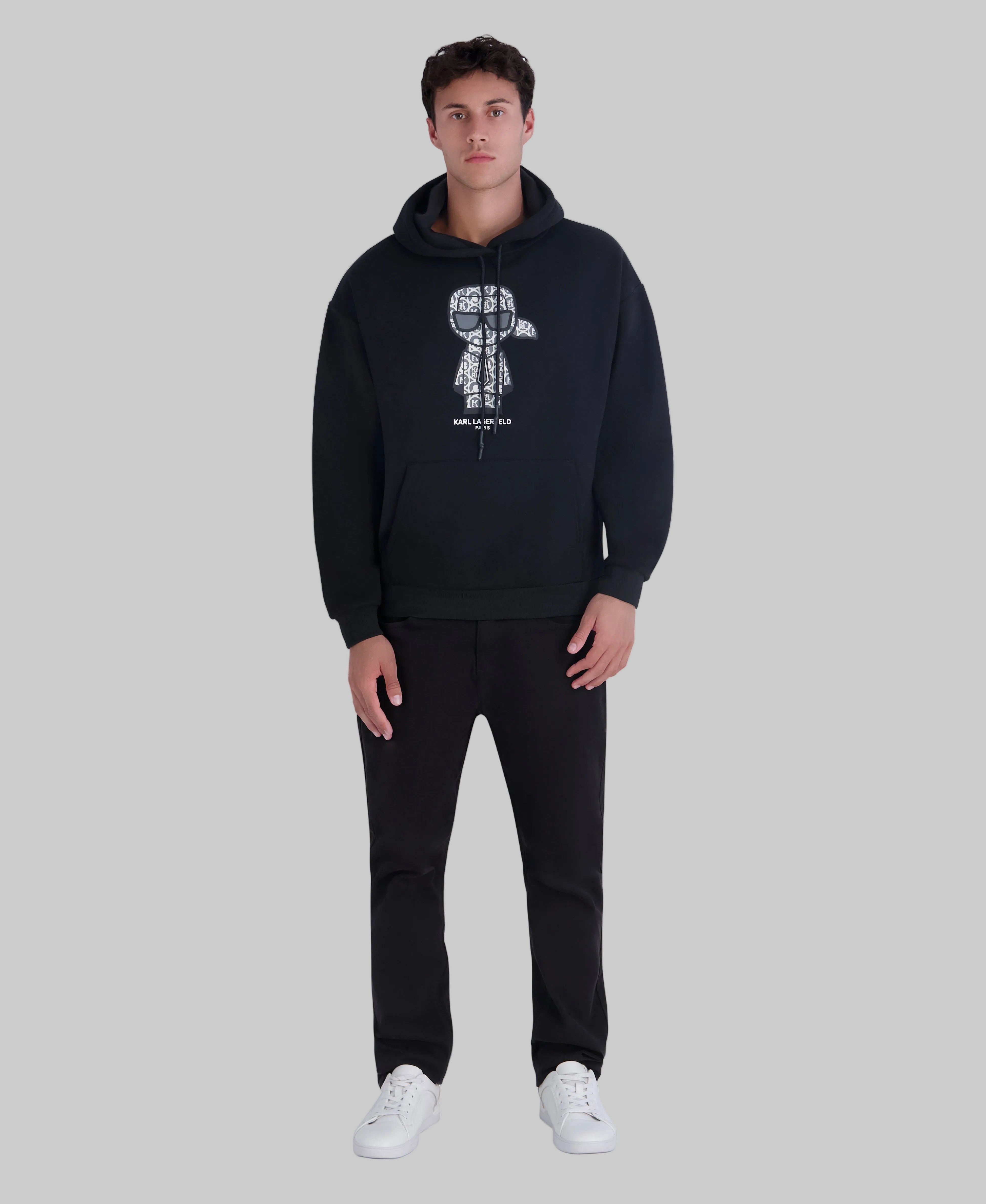 LARGE KARL ICON HOODIE VIEW 4