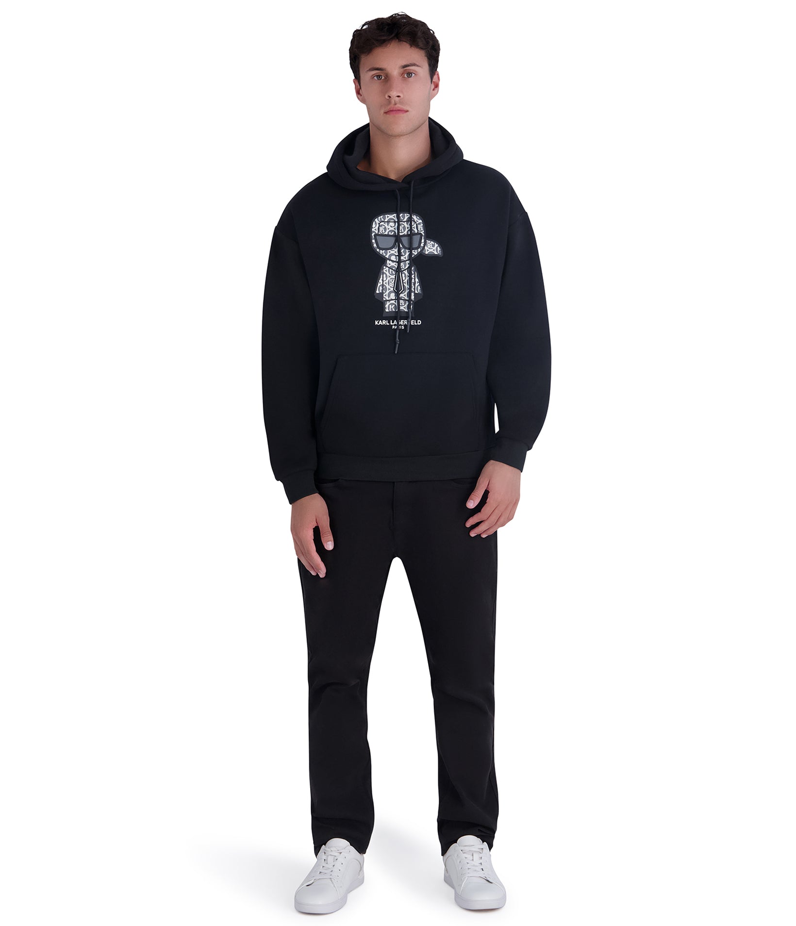 LARGE KARL ICON HOODIE VIEW 4