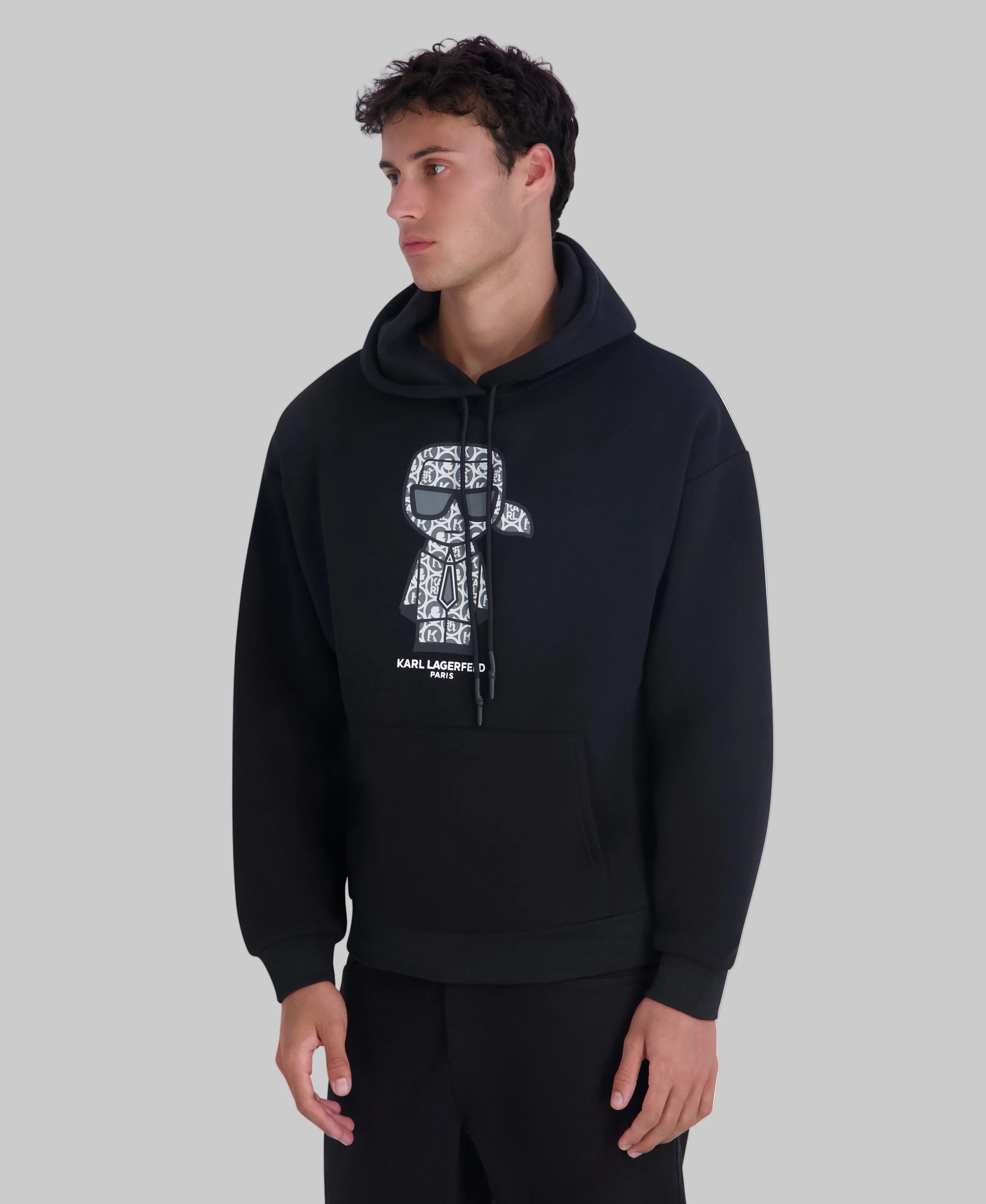 LARGE KARL ICON HOODIE VIEW 3