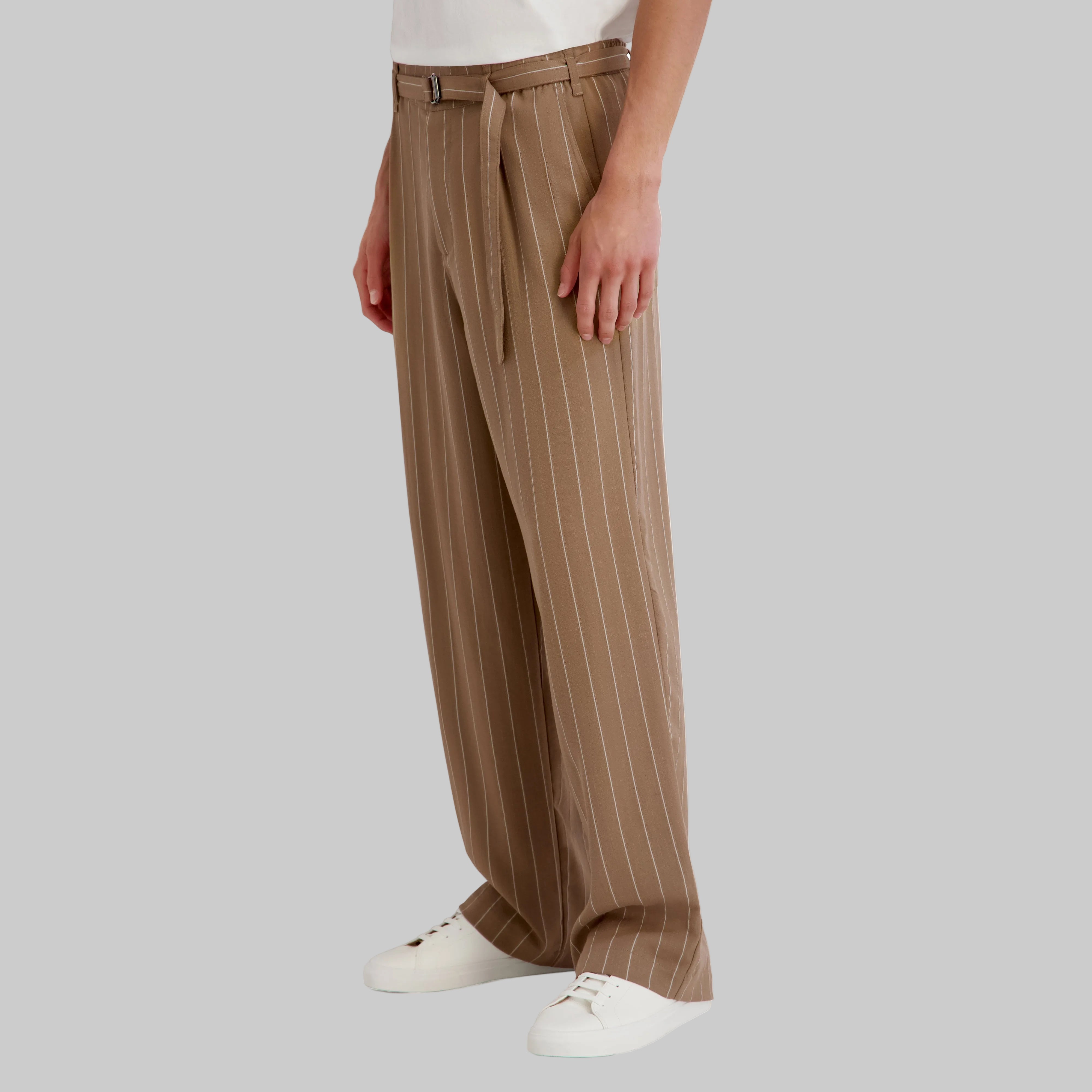 STRIPED RELAXED FIT PANTS VIEW 3 | Men's Clothing