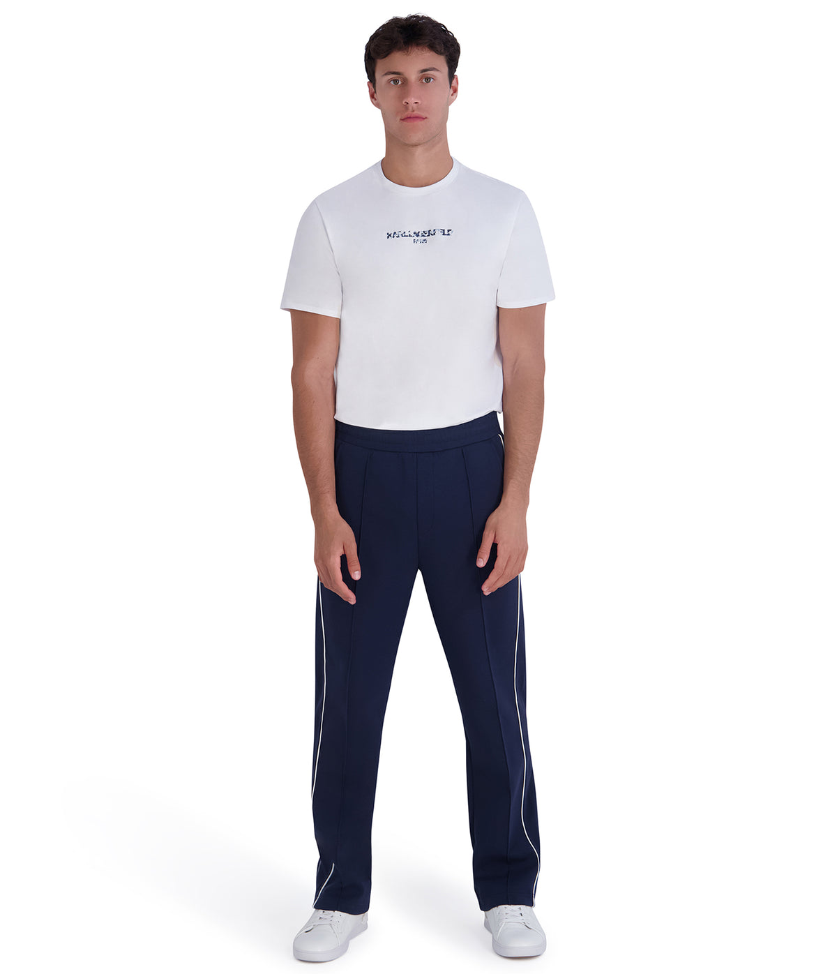 CO-ORD PONTE TRACK PANT PIPING DETAIL VIEW 4 | Men's Sweatshirts & Joggers