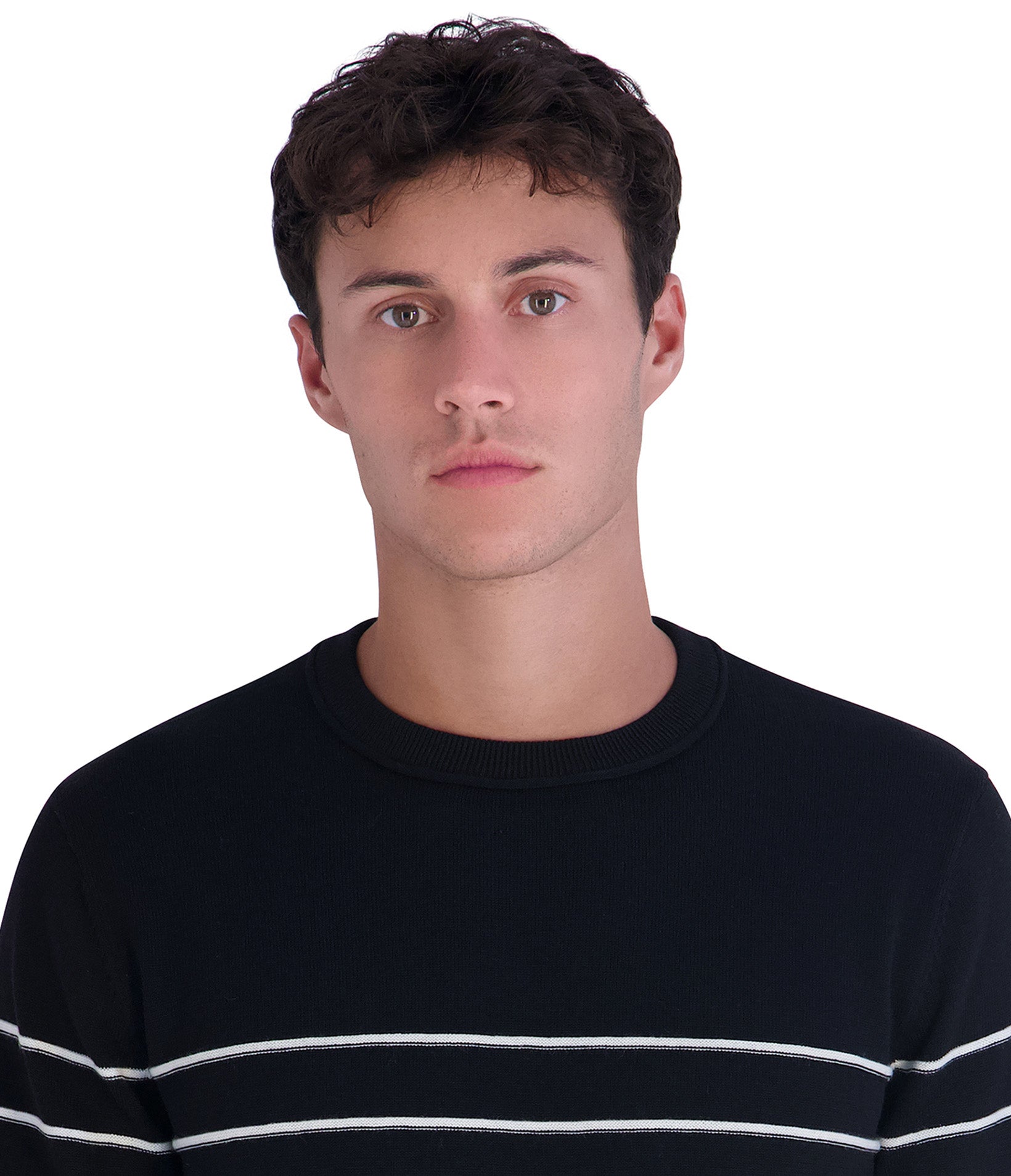 LONG SLEEVE STRIPE SWEATER VIEW 5