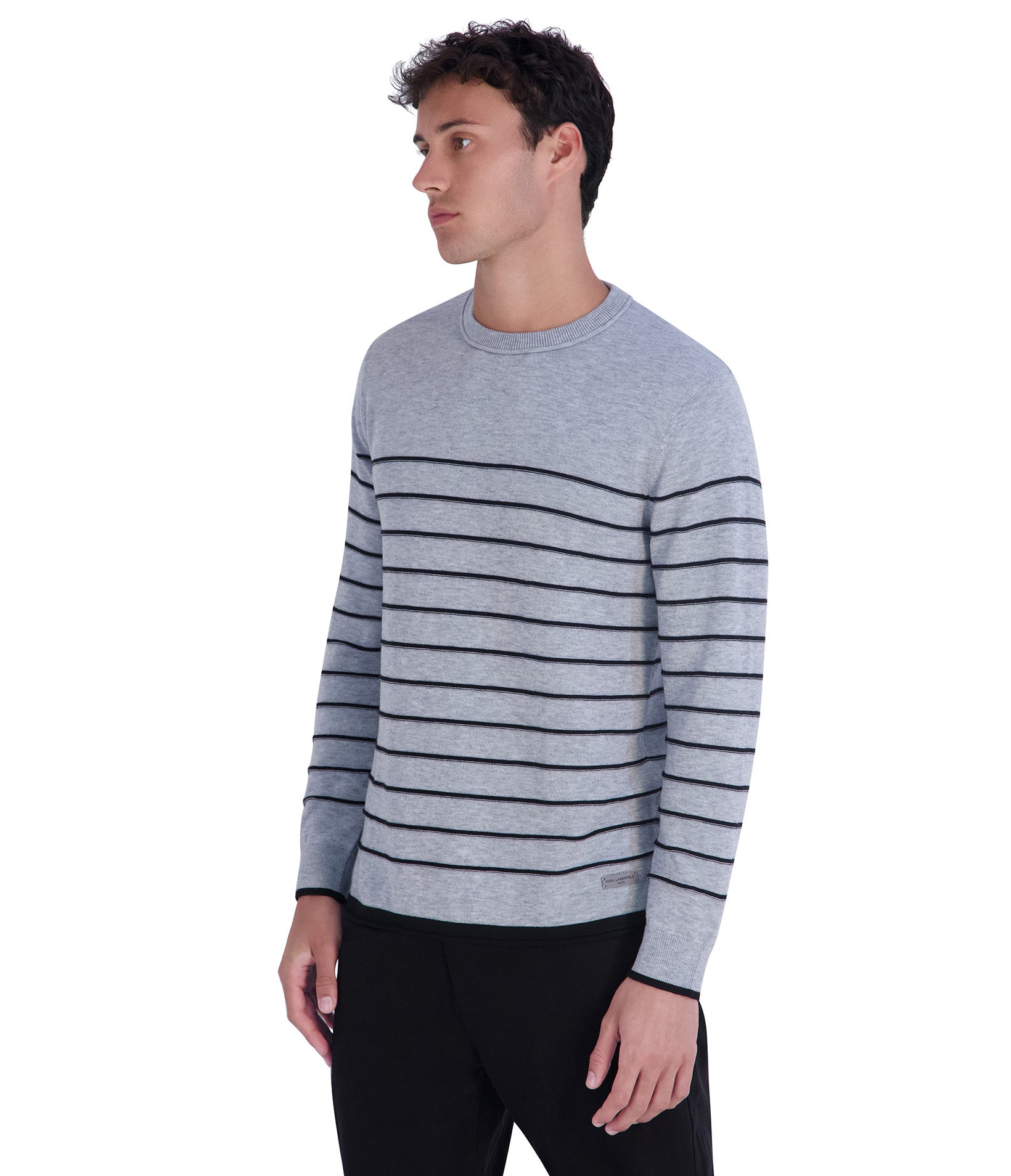 LONG SLEEVE STRIPE SWEATER VIEW 3