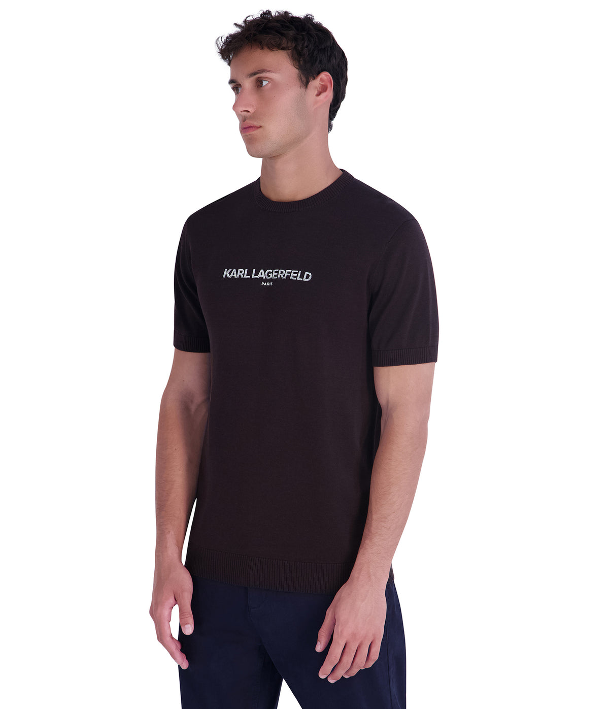 SHORT SLEEVE KARL LOGO SWEATER VIEW 2