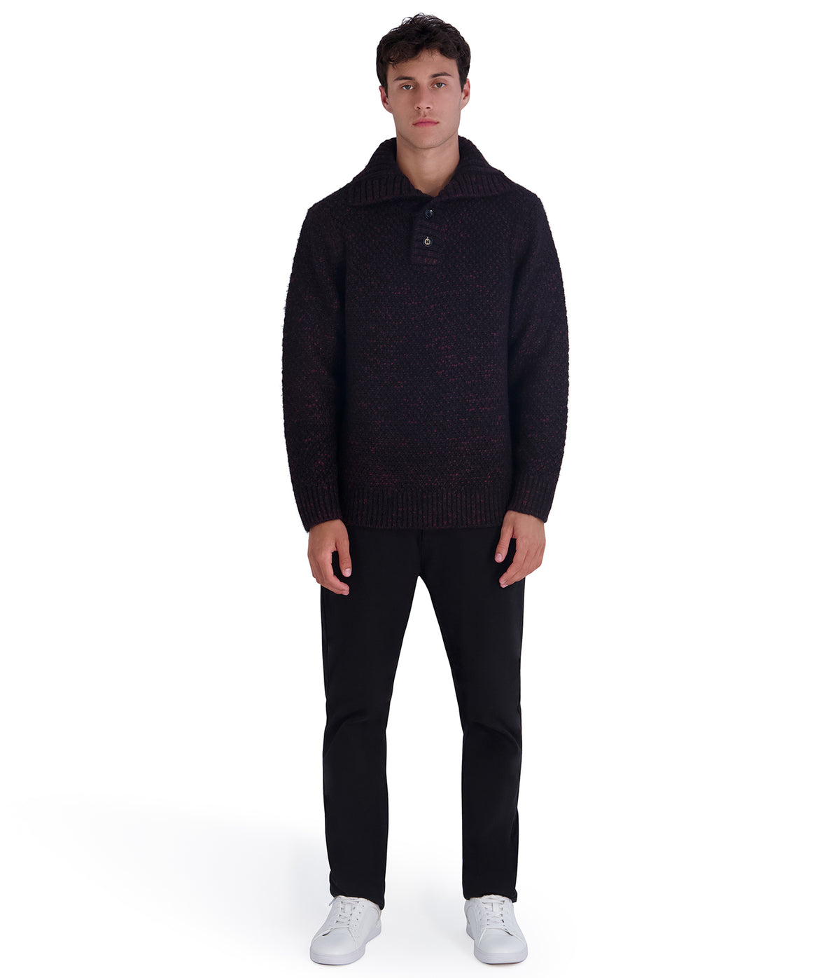 CHUNKY FUNNEL NECK SWEATER VIEW 4