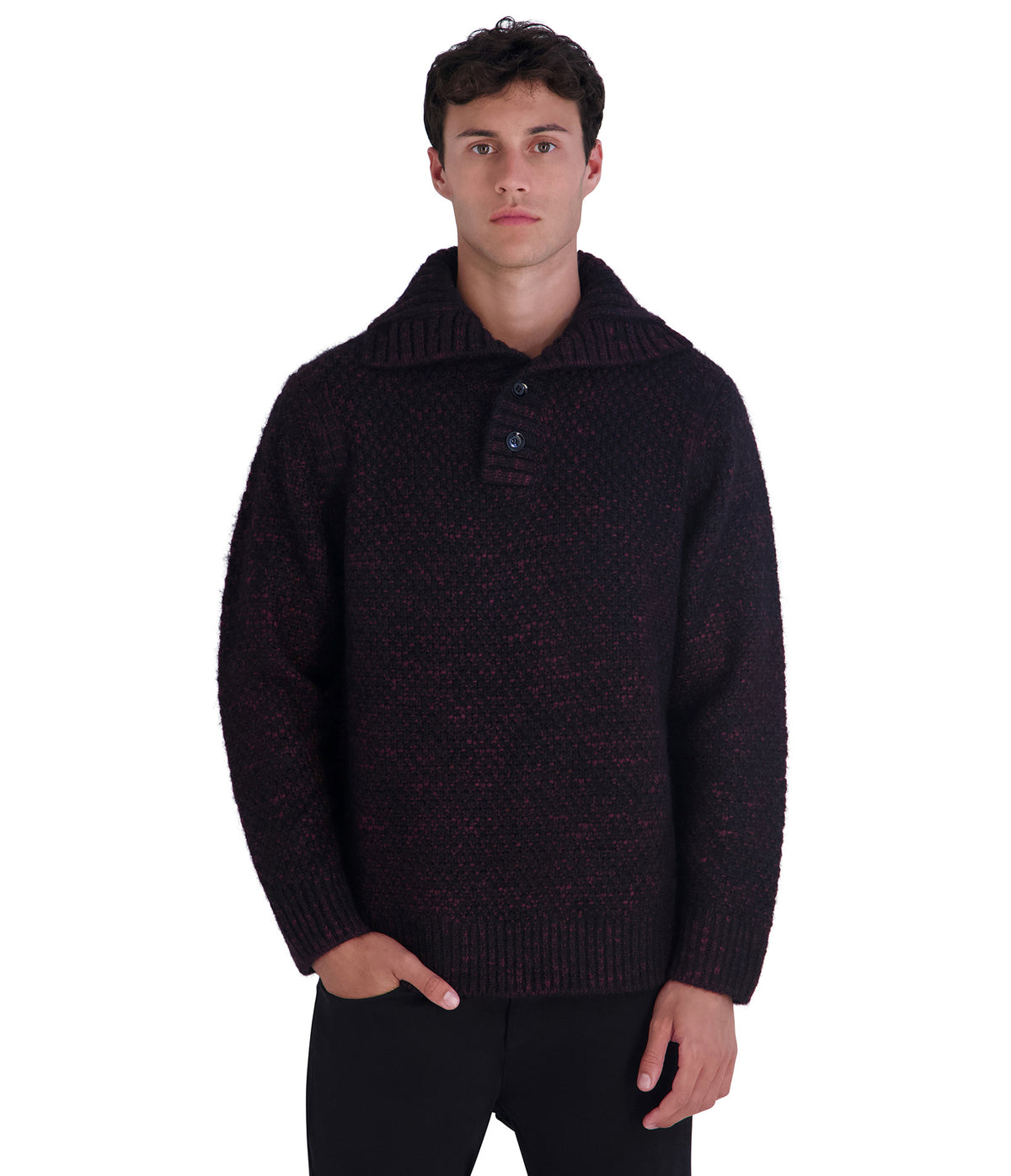 CHUNKY FUNNEL NECK SWEATER VIEW 1
