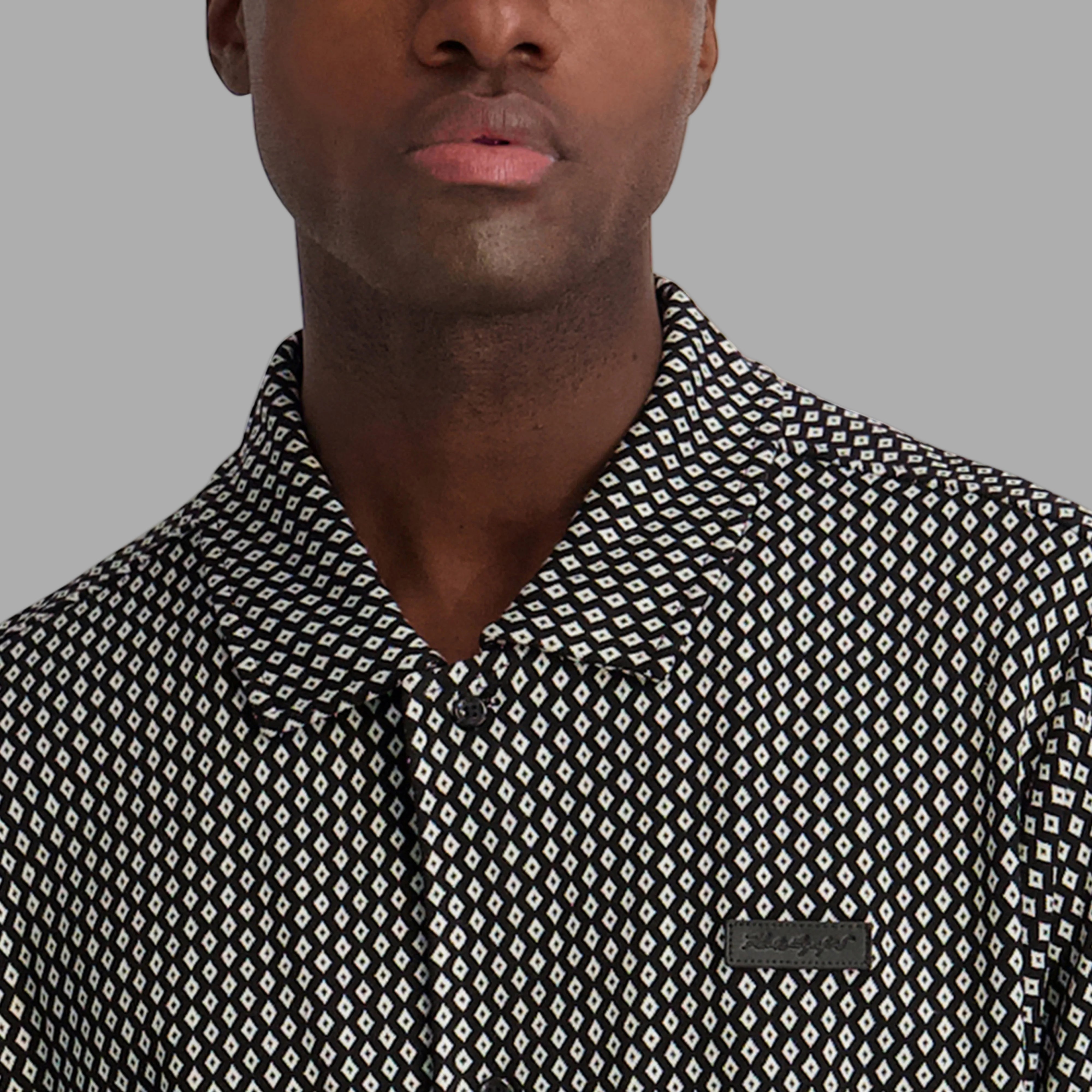 JACQUARD GEO PRINT SHIRT VIEW 5 | Men's Clothing