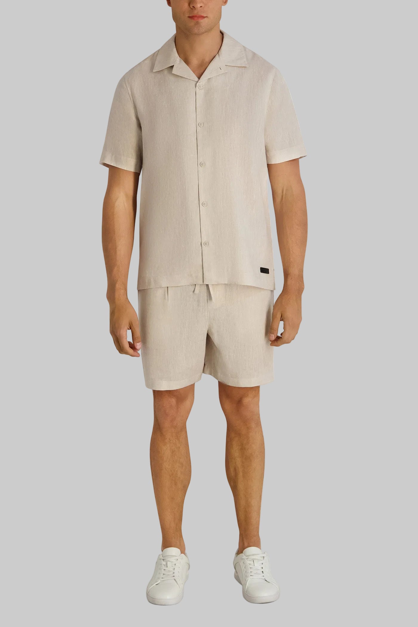 LINEN COTTON OVERSIZED CAMP SHIRT VIEW 5 | Men's Spring Collection