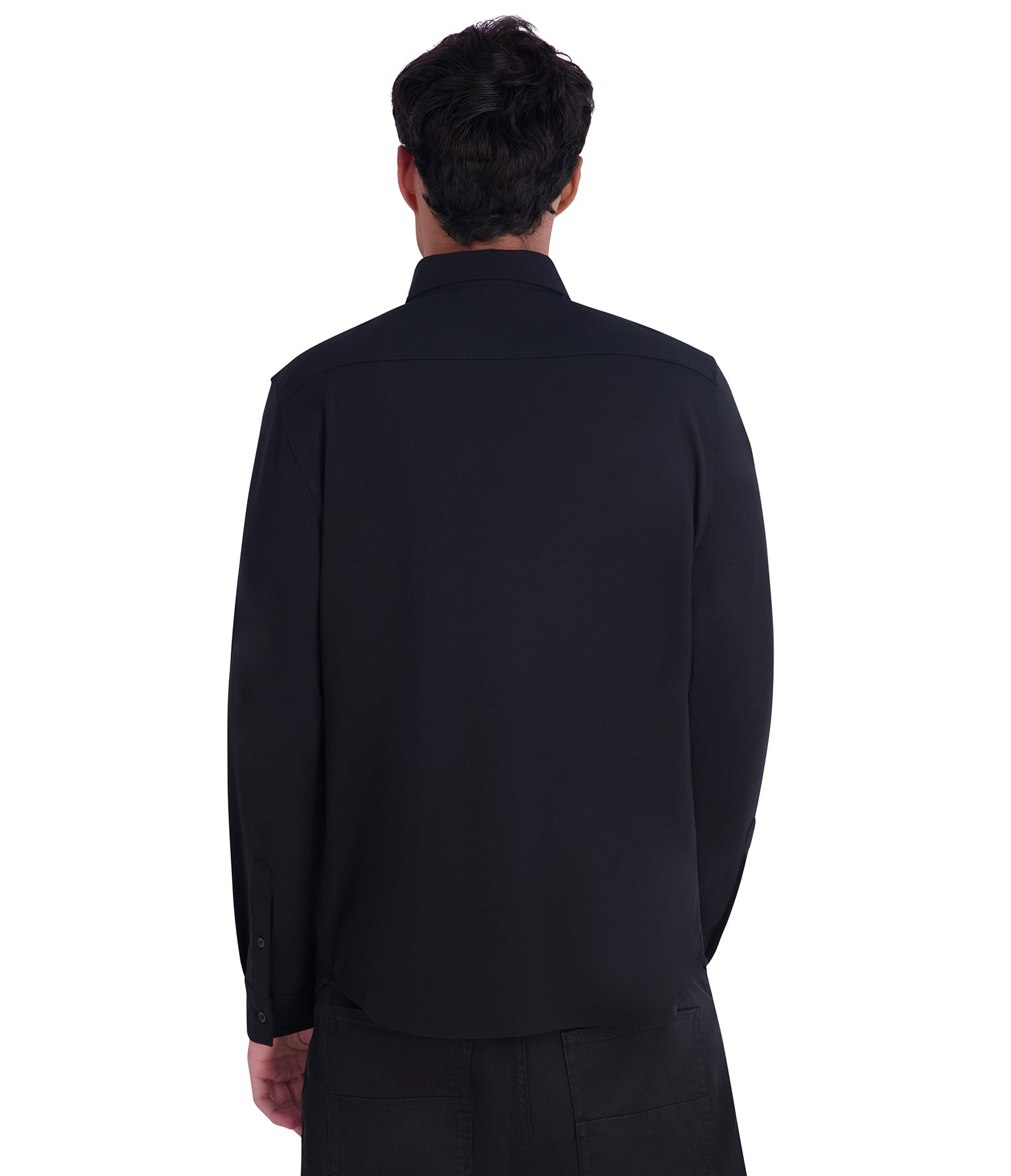 LONG SLEEVE KNIT BUTTON DOWN VIEW 2
