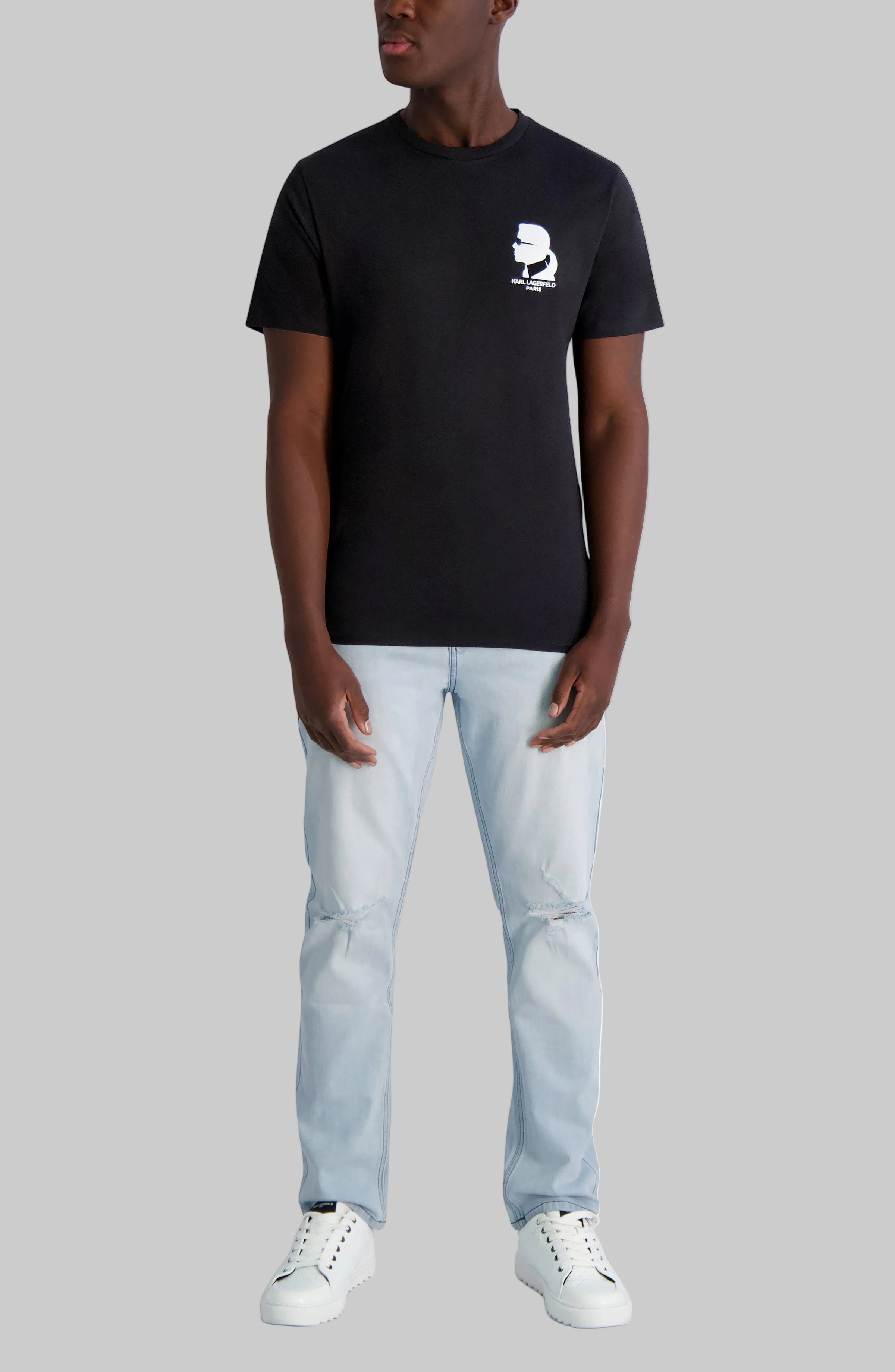 MINI KARL CHEST LOGO TEE VIEW 4 | Men's Tees & Polos