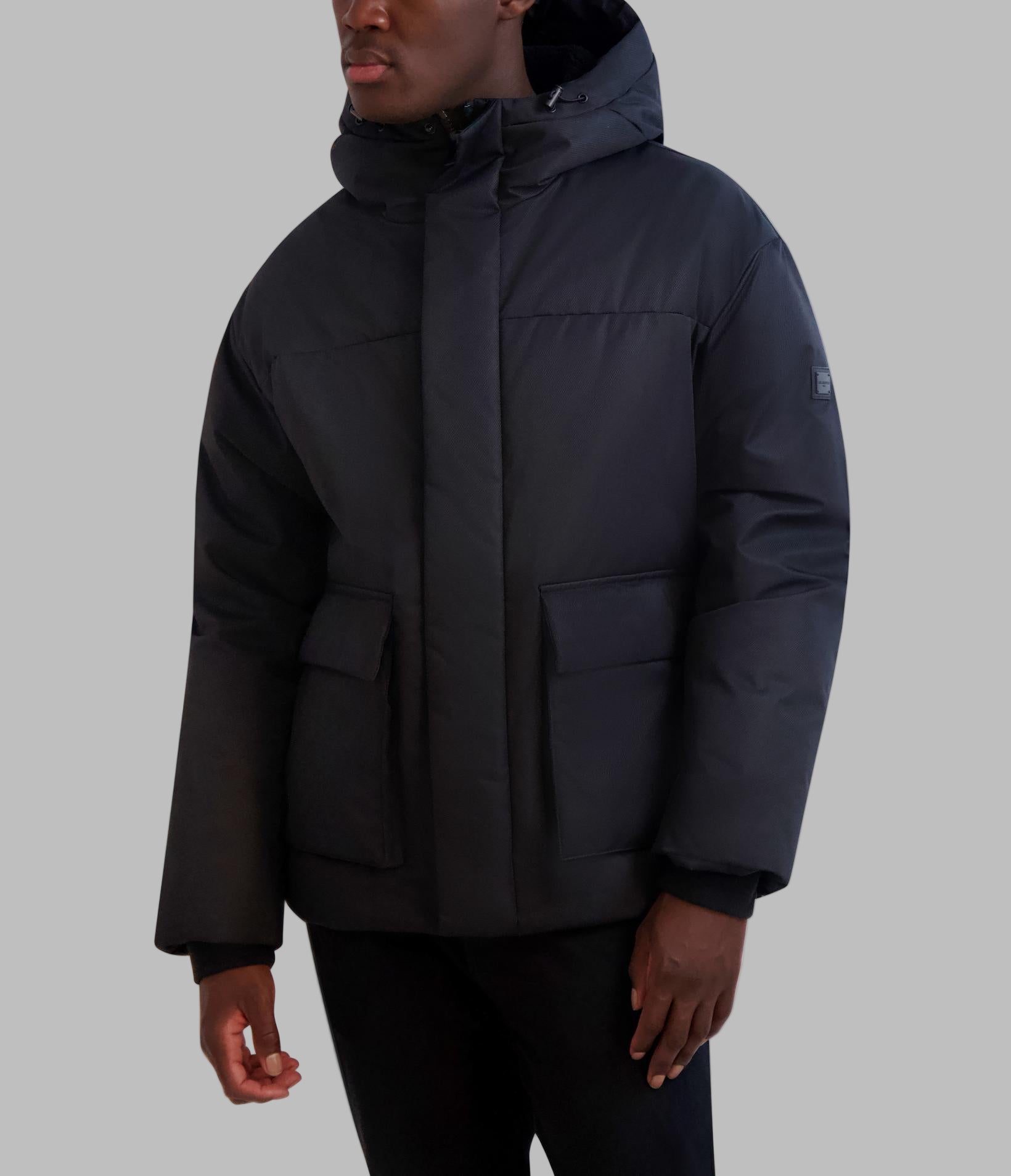HOODED SHORT PUFFER VIEW 3