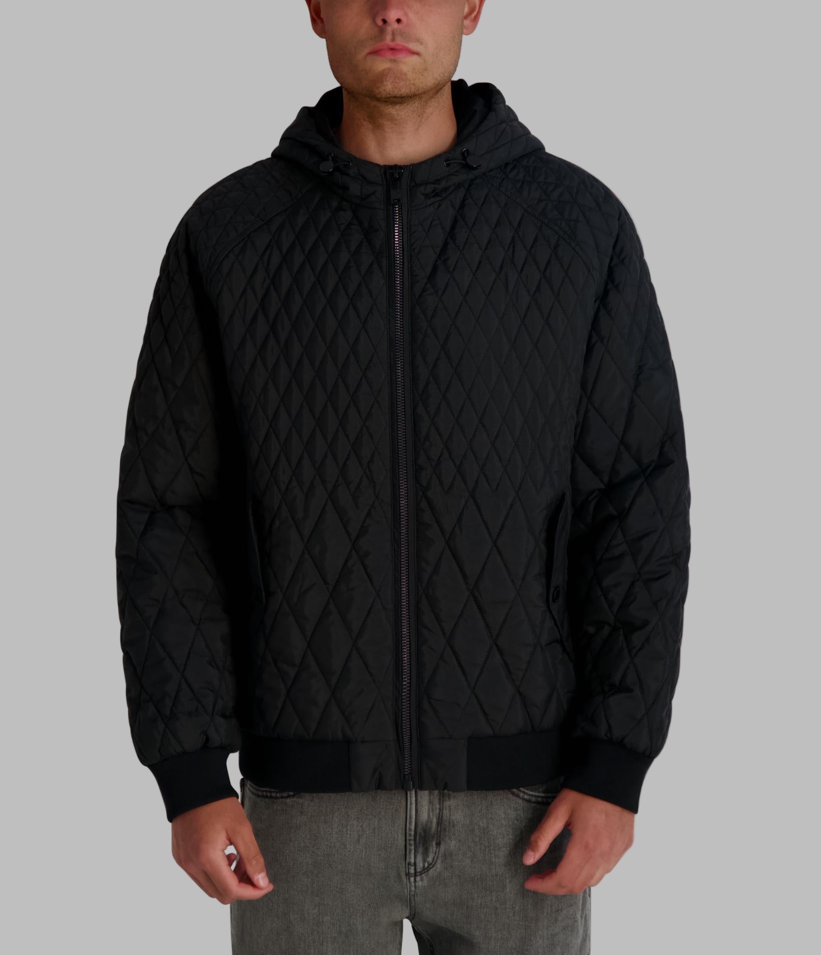 HOODED QUILTED BOMBER JACKET View 1 | MEN'S FALL COLLECTION