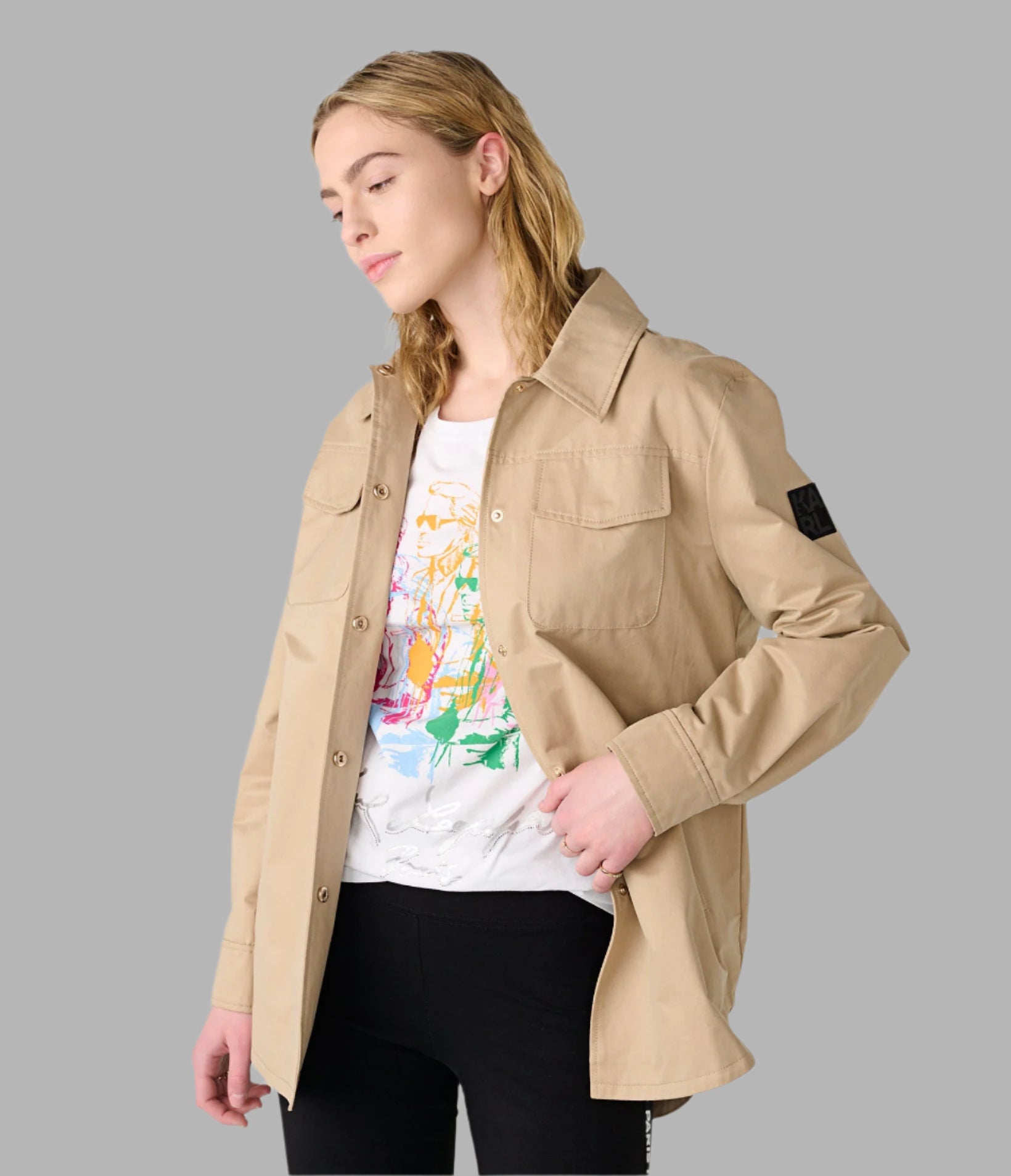OVERSIZED SHIRT JACKET View 1 | Women's Clothing Sale