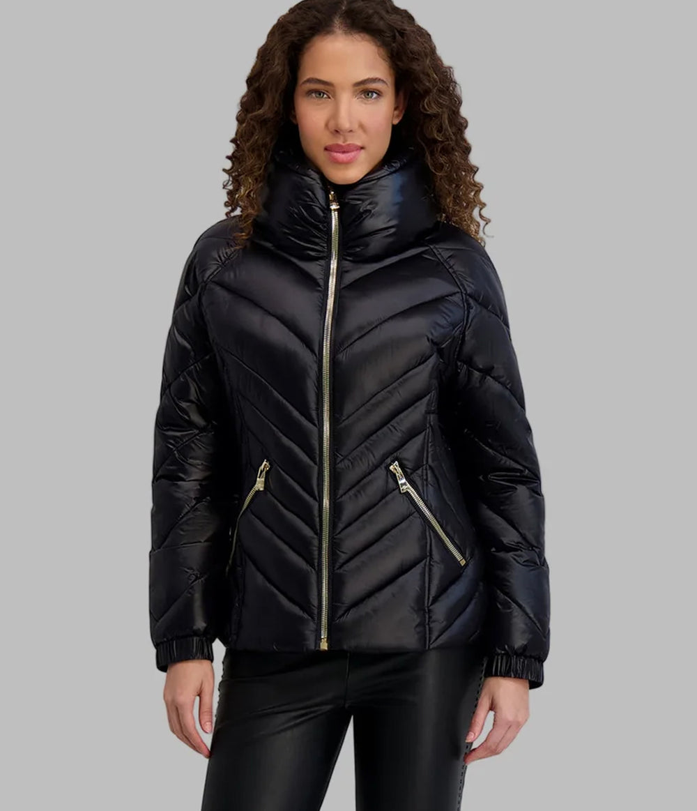 Pillow Collar Puffer Jacket | Outerwear | Karl Lagerfeld Paris