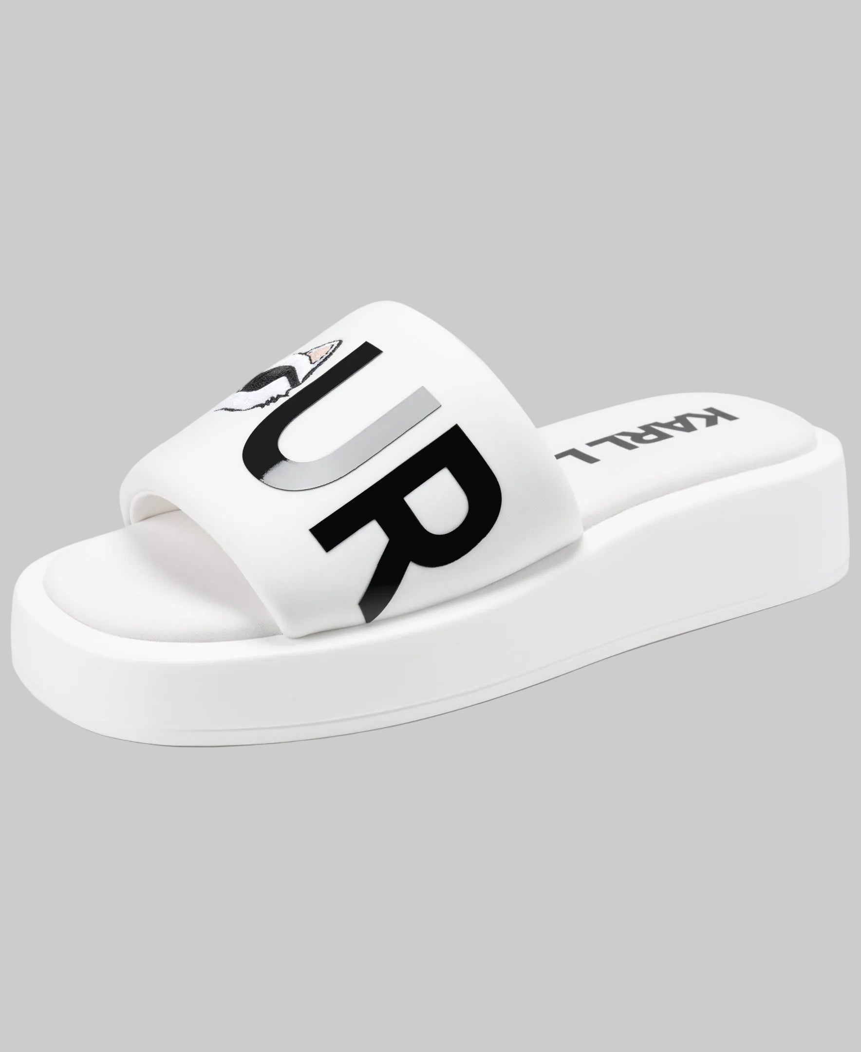 Bonjour Opal Platform Slide Sandal | Sandals | Karl Lagerfeld Paris