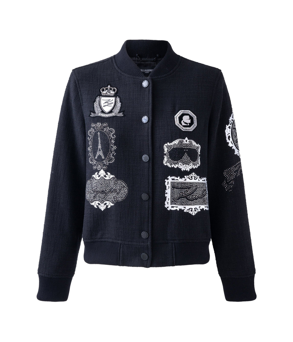 Bomber Jacket With Patches | Jackets & Blazers | Karl Lagerfeld Paris
