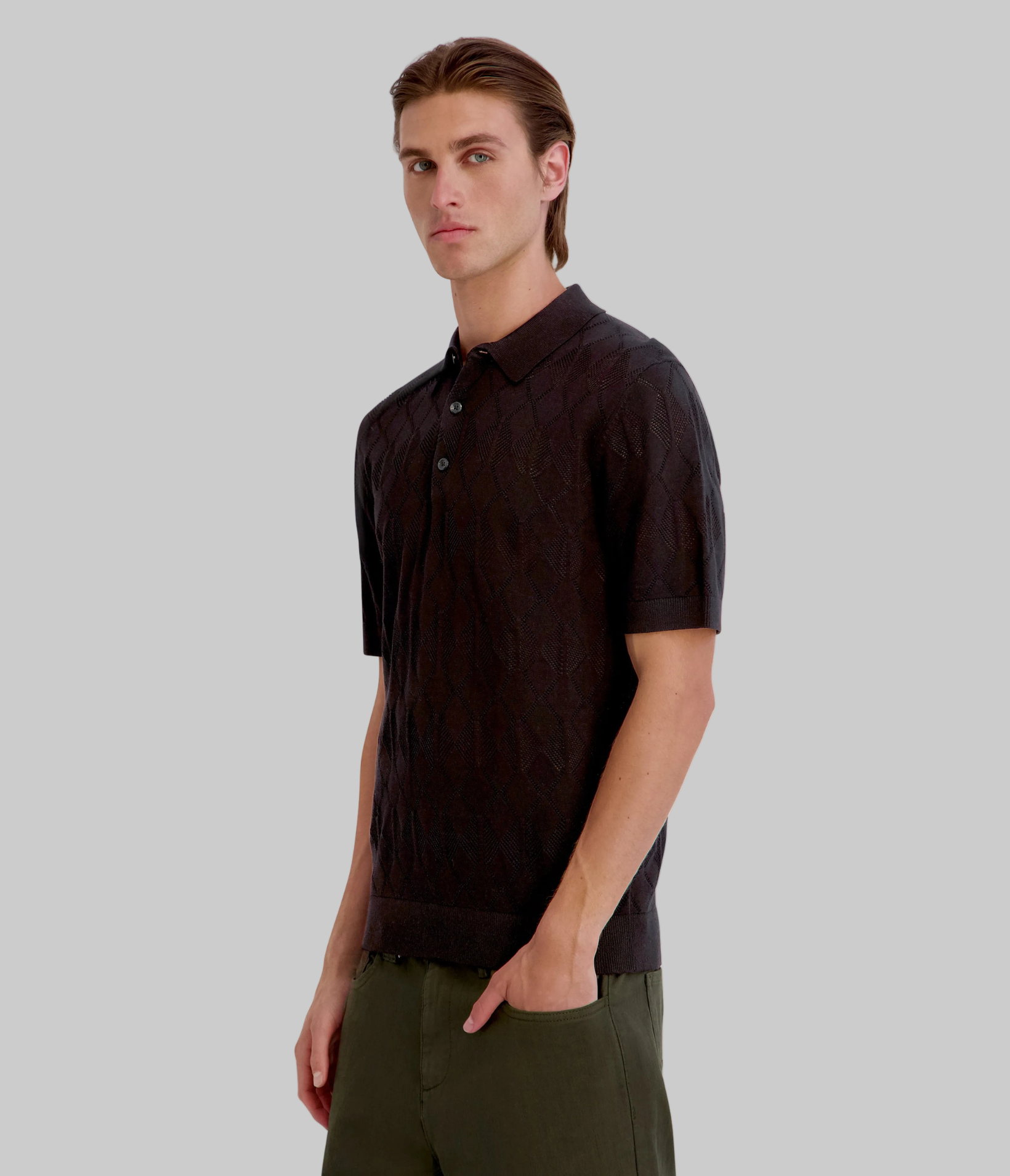 DIAMOND KNIT POLO View 2 | KLP Promo Event