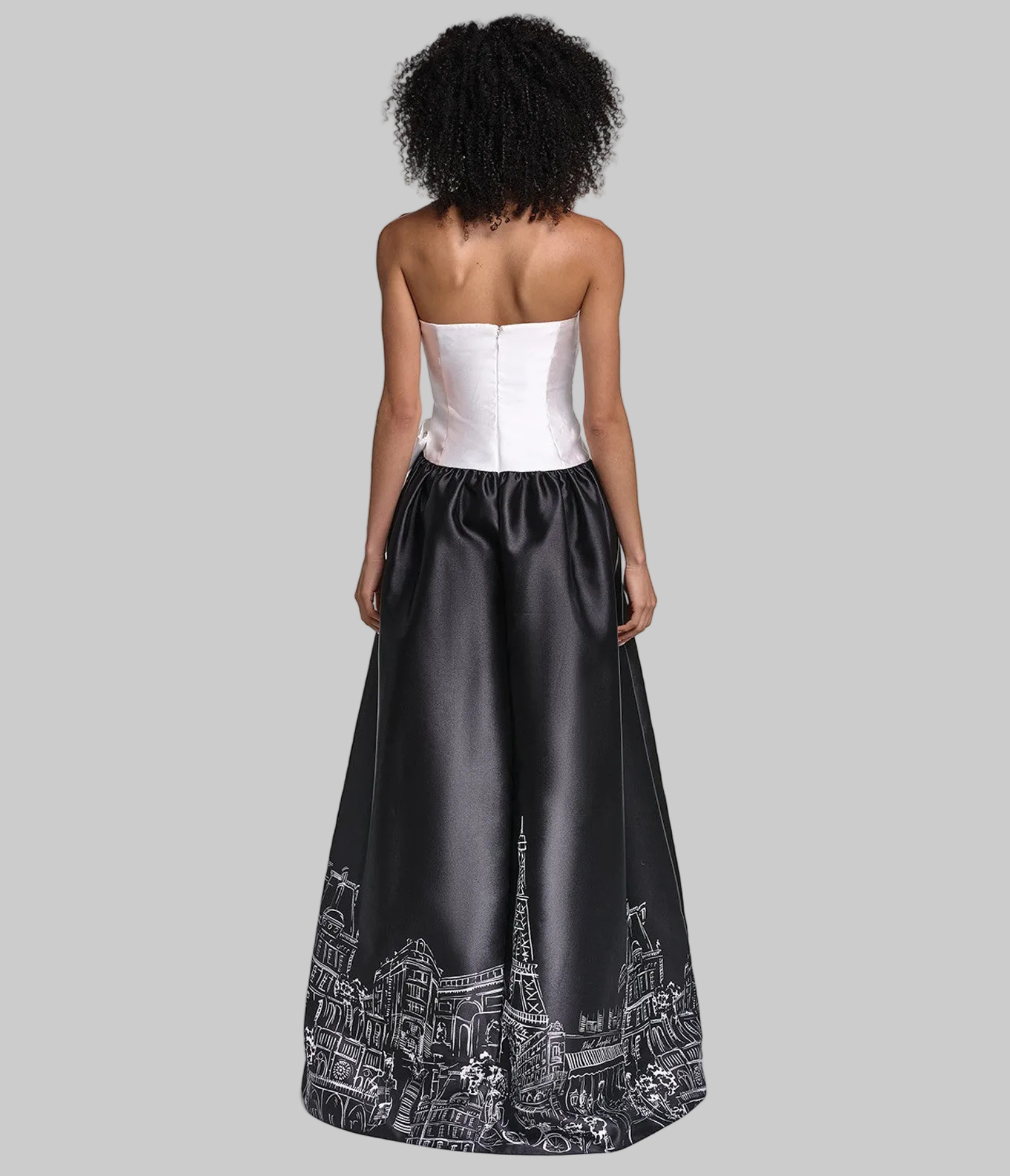 STRAPLESS DRAPED MIKADO BALL GOWN View 2 | Online Exclusive