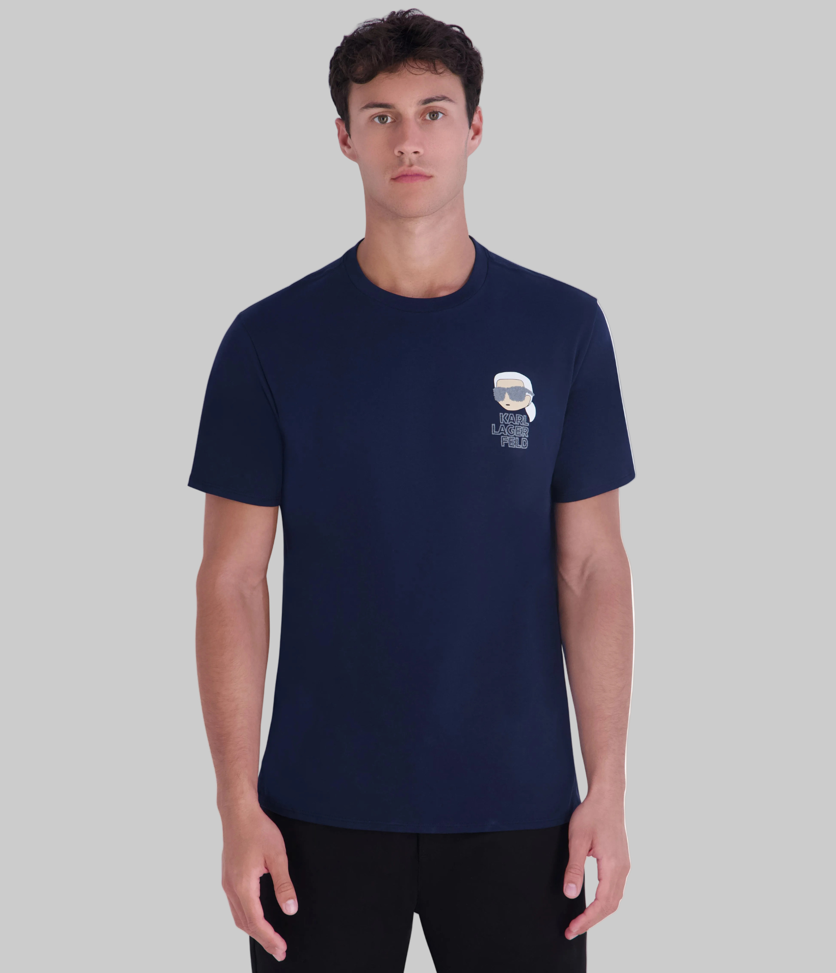 KARL IN BLAZER LOGO TEE VIEW 1