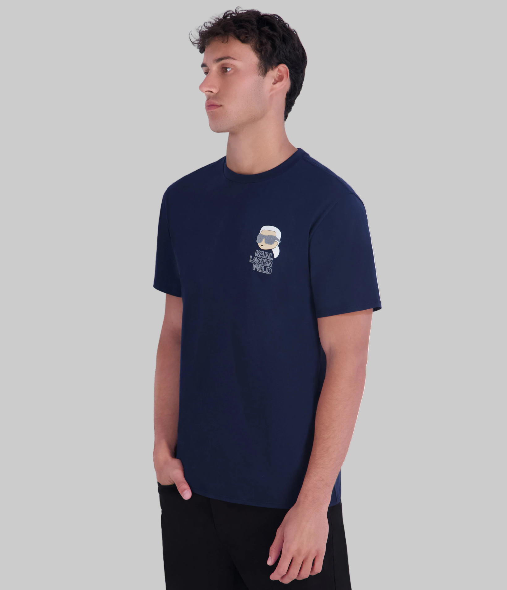 KARL IN BLAZER LOGO TEE VIEW 3