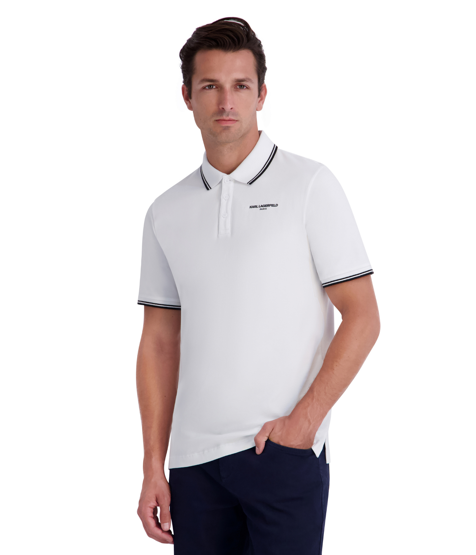 CONTRAST COLLAR LOGO POLO View 1 | New Men's Arrivals
