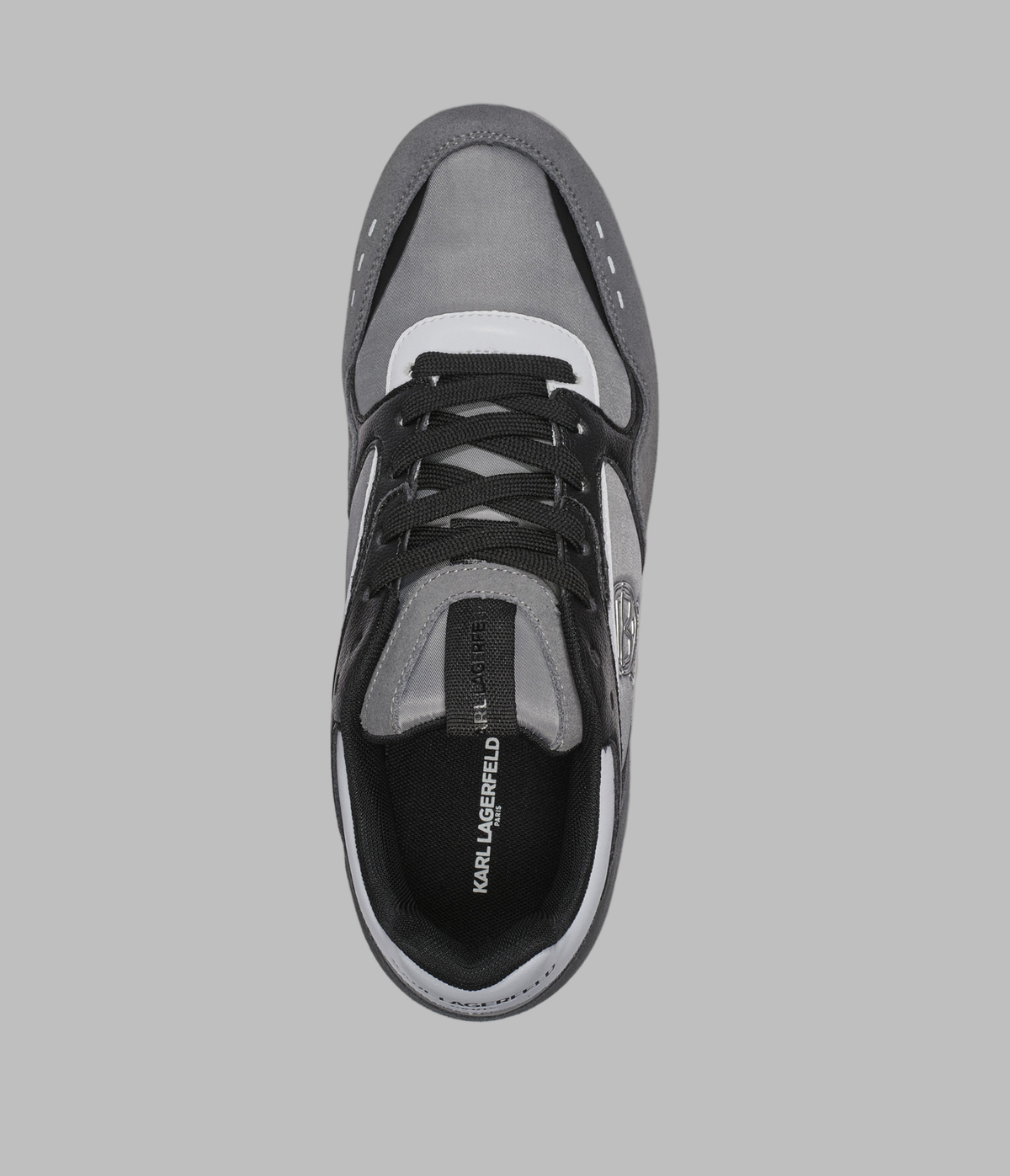 MIXED MEDIA RUNNER WITH KARL HEAD OUTLINE VIEW 4 | Men's Holiday Collection