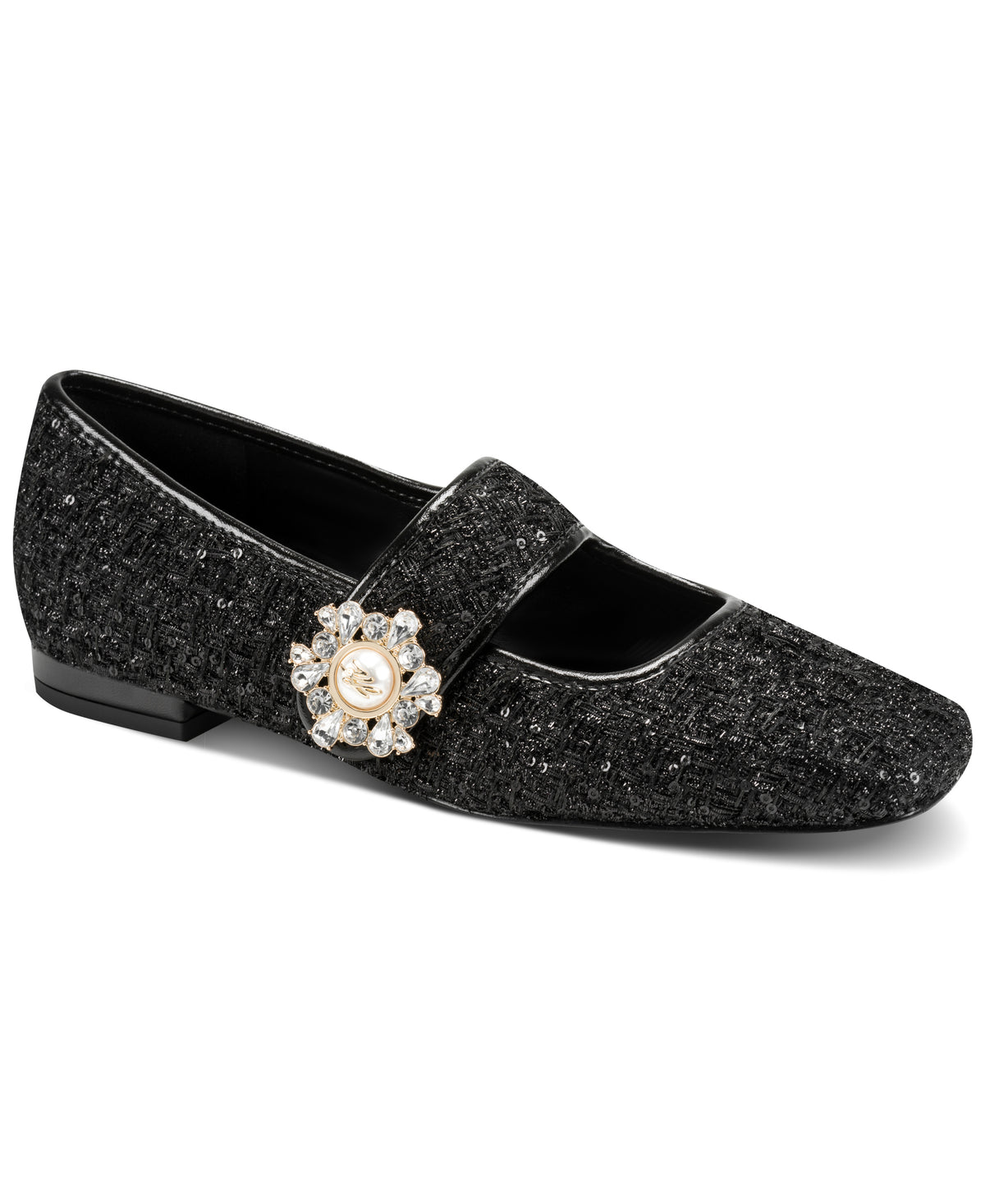 SABELLE METALLIC TWEED BALLET FLAT VIEW 2