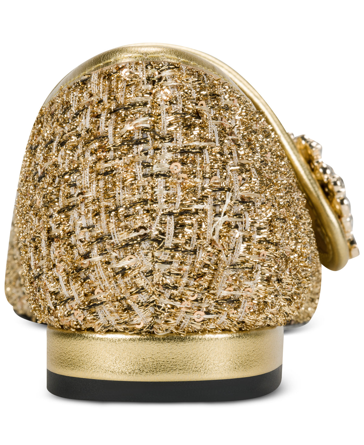 SABELLE METALLIC TWEED BALLET FLAT VIEW 3