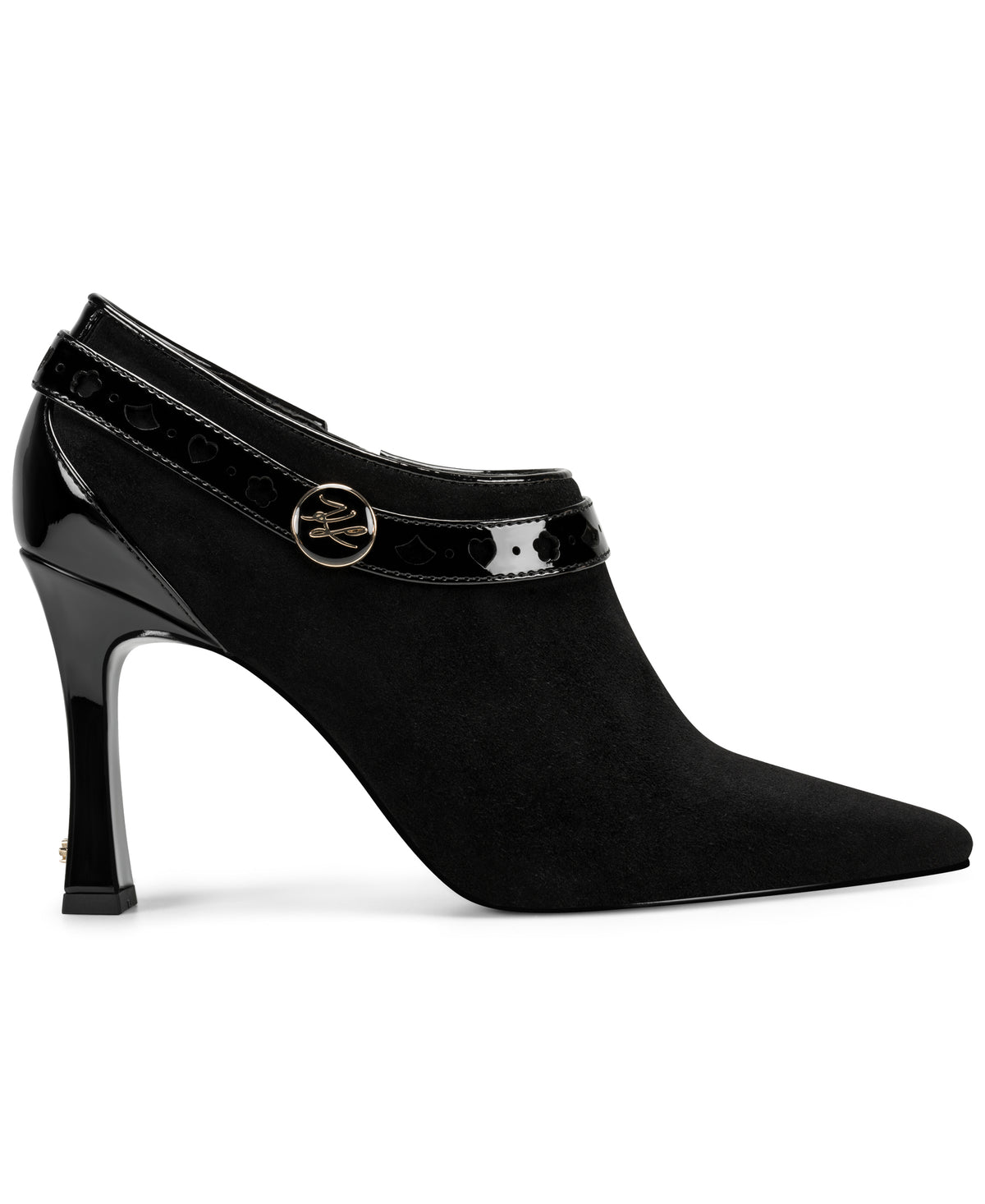 SHAINA LOGO STILETTO BOOTIE VIEW 1