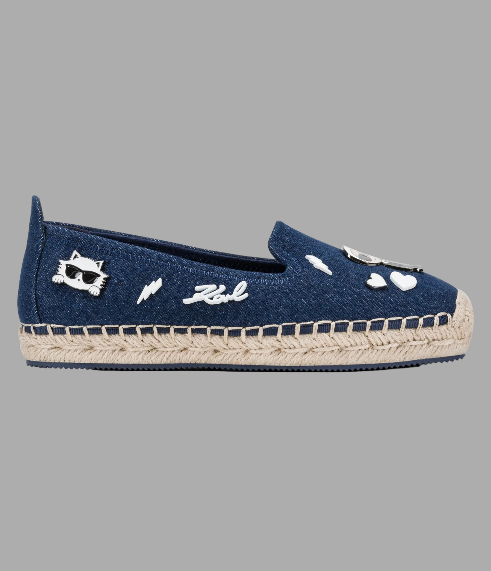MICHAELA CATE PINS ESPADRILLE DENIM View 1 | Women's Flats & Loafers