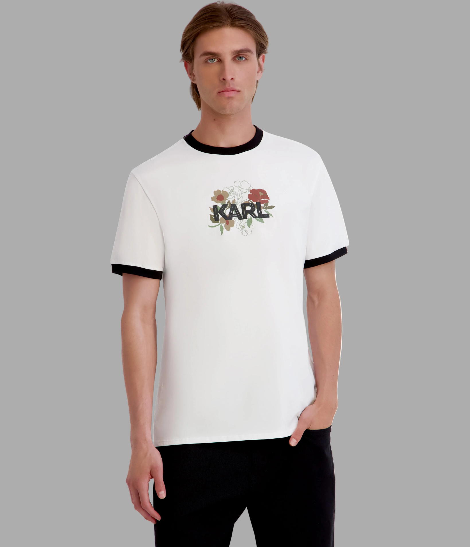 RUBBERIZED LOGO TEE View 1 | Men's Tees & Polos